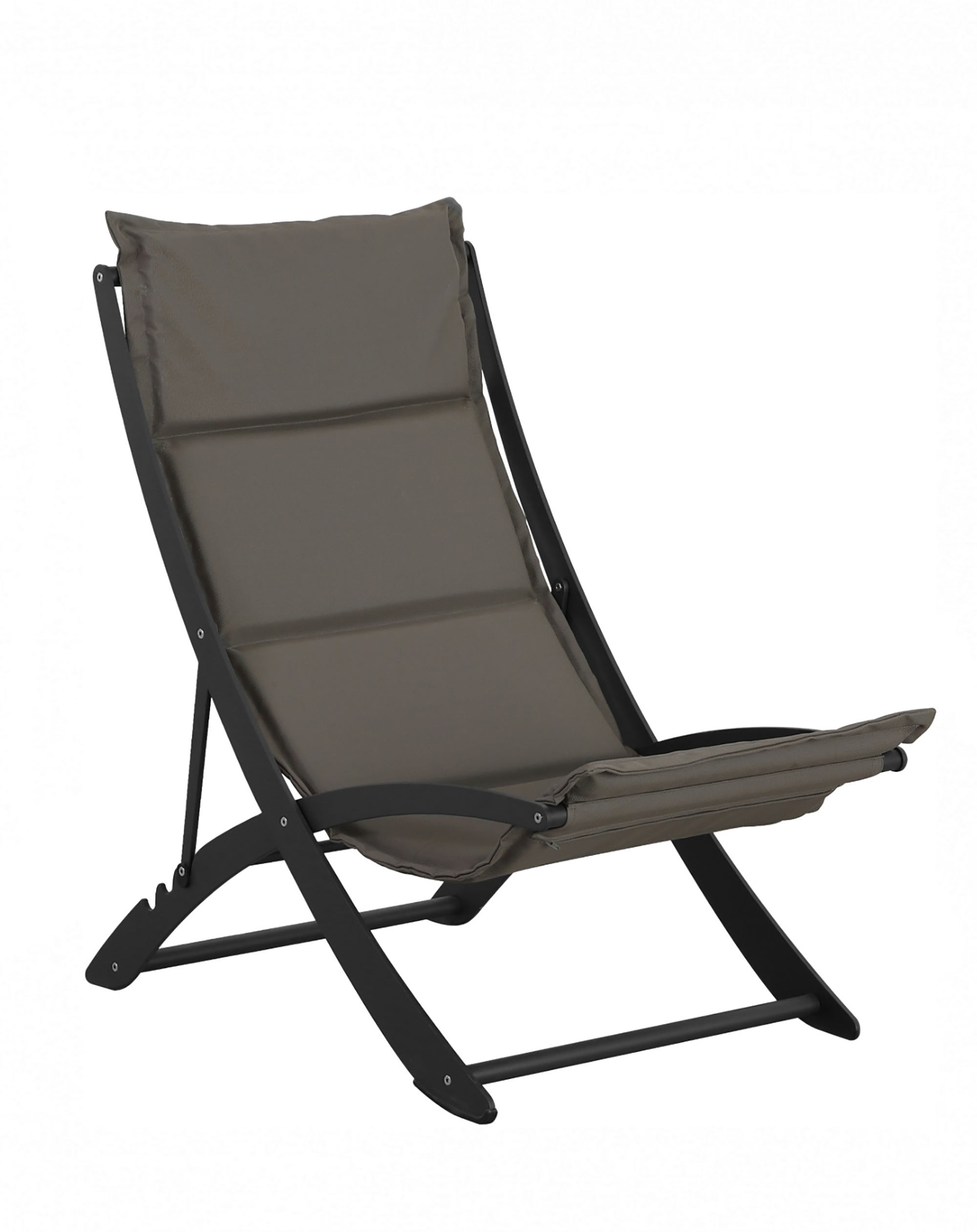 Hawaii beach chair metal textile anthracite