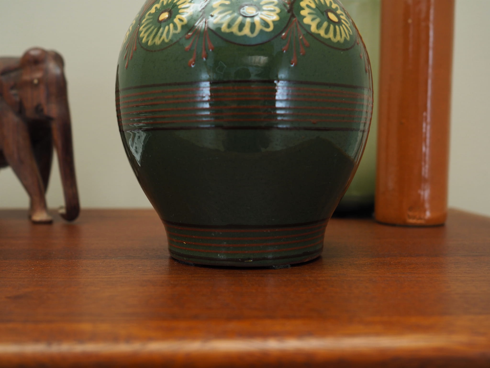Vintage Vase Ceramic Multicolor 1970s