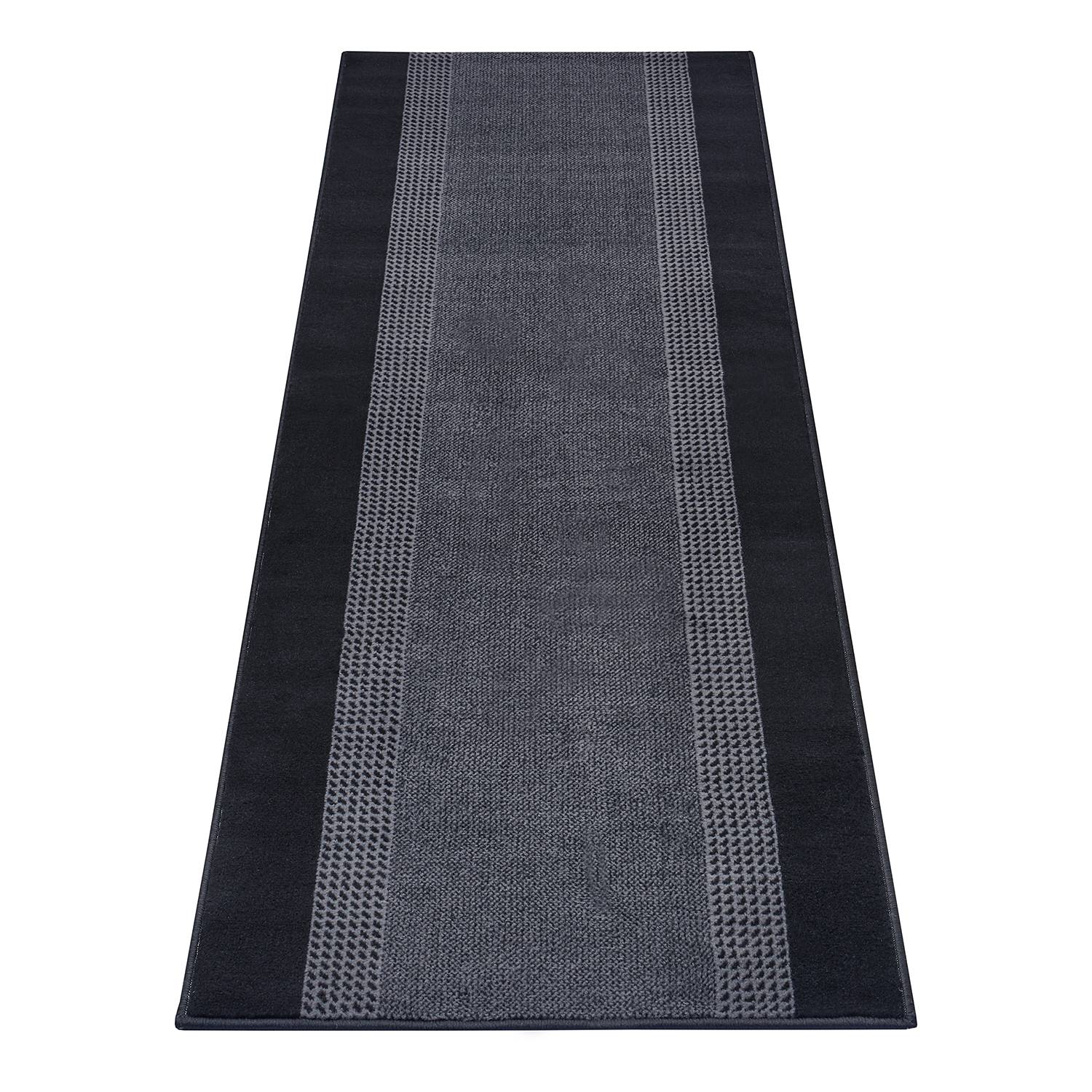 Band Läufer Jute Schwarz 80 x 200 cm