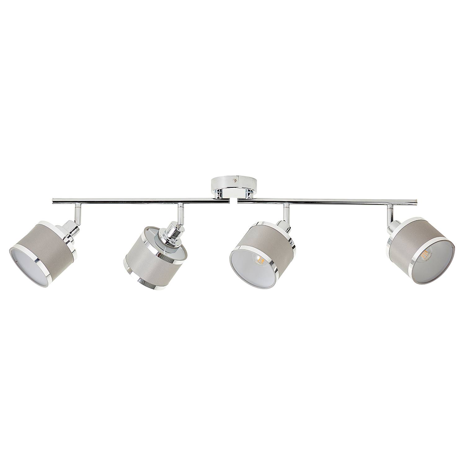 Alexia ceiling light 4-bulb iron mixed fabric