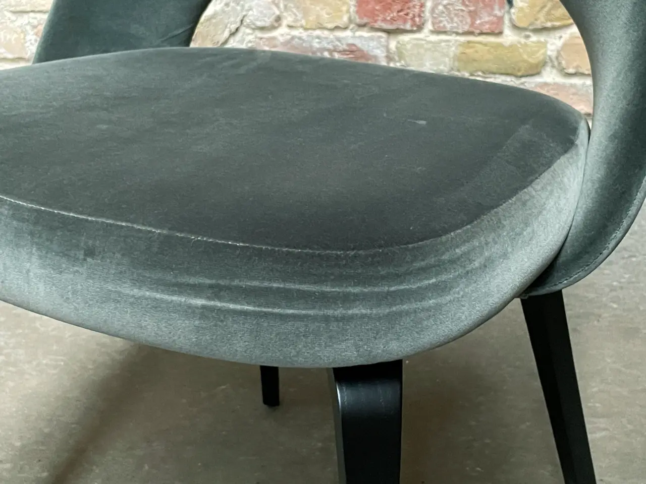 6x Saarinen Conference chairs Velvet Wood Grey