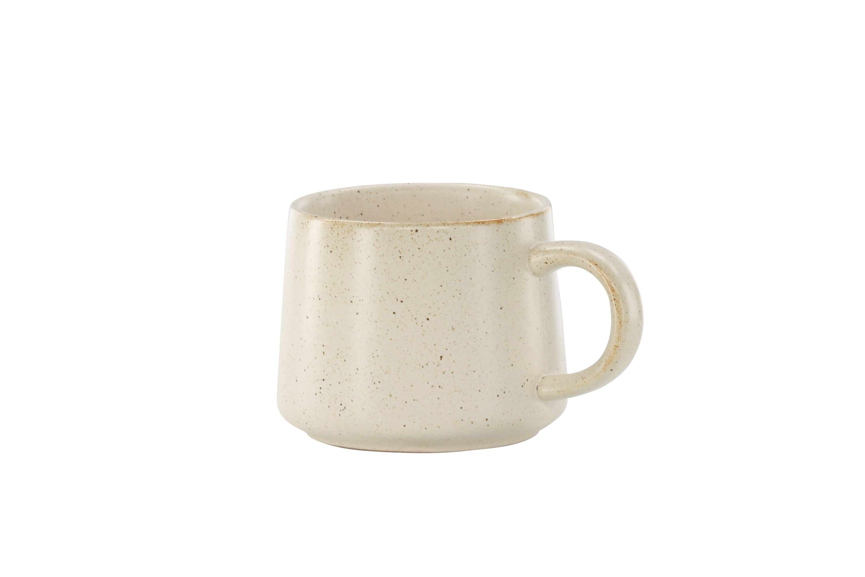 2x Active Tasse-Set Beige Schwarz 9x8Hcm