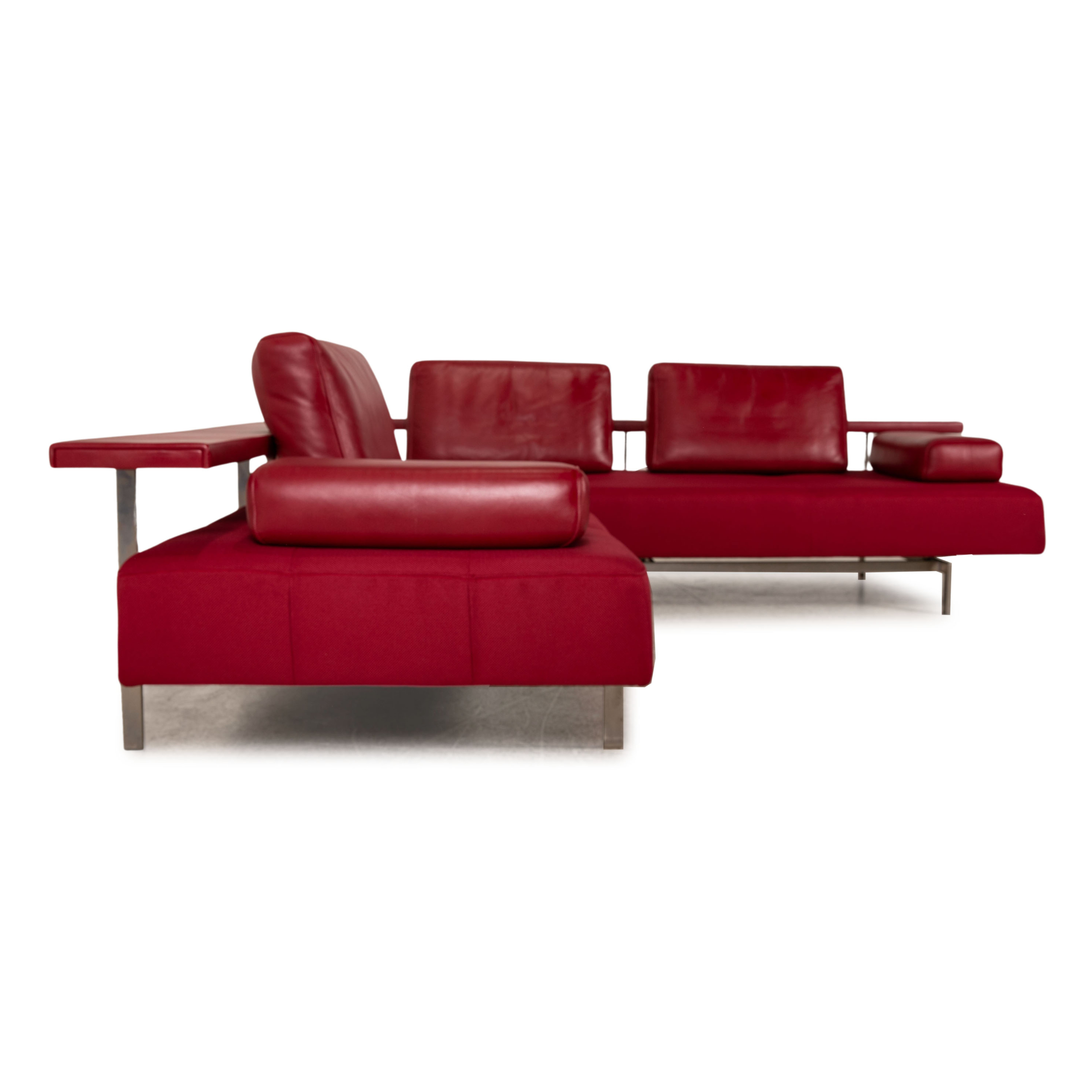 Dono Ecksofa Soff Neubezug Rot