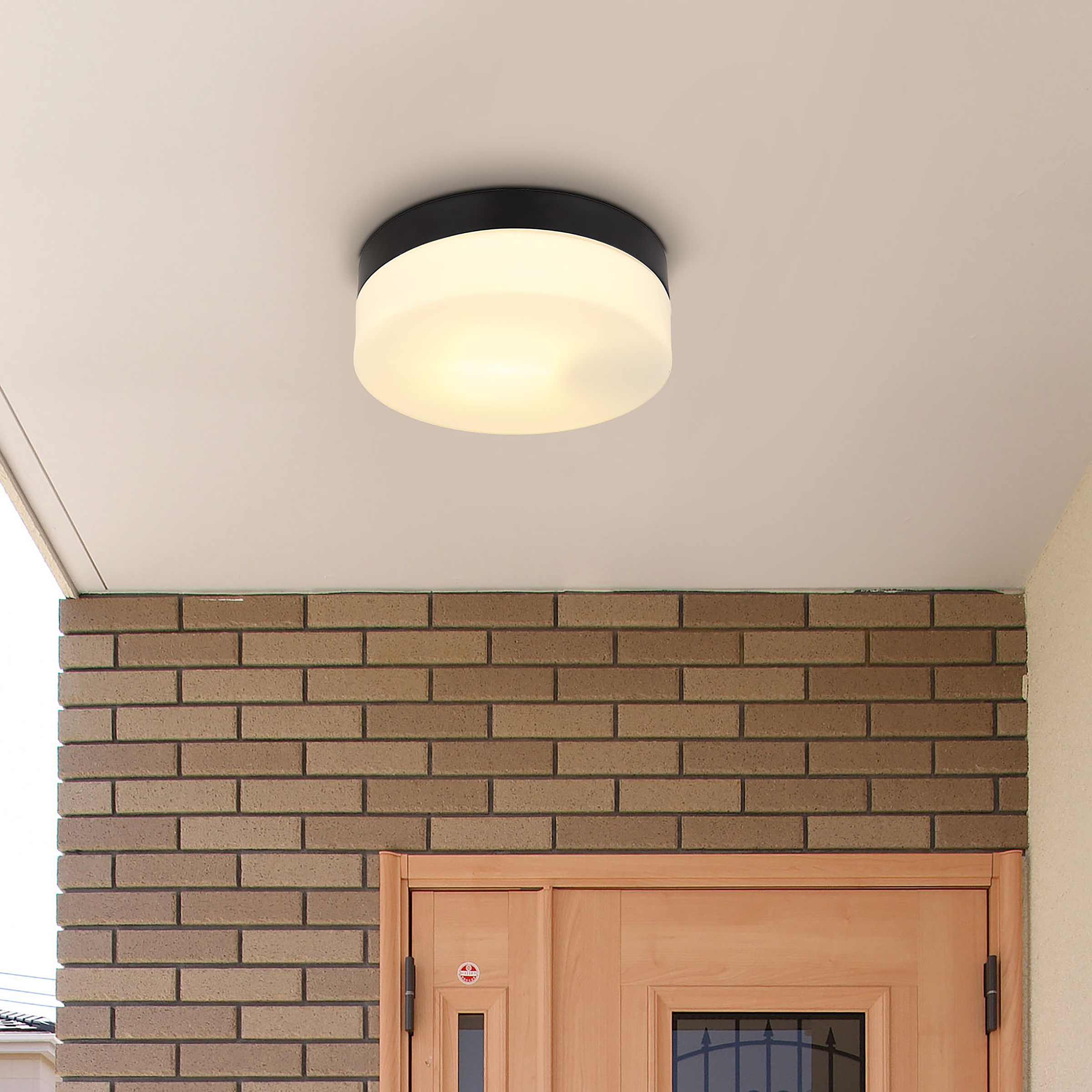 Ceiling Light Vranos 1-Light Aluminum Matte Black 18cm