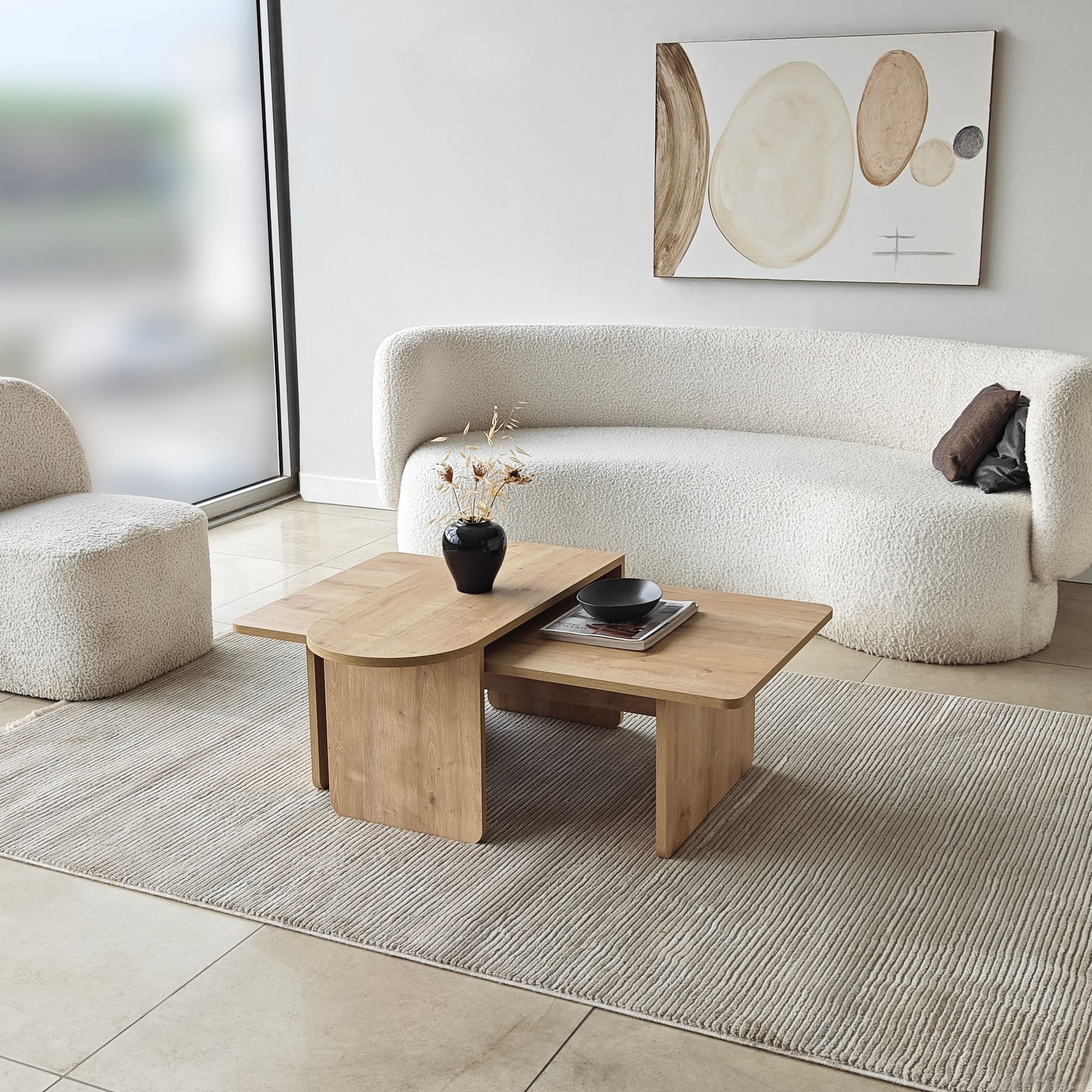 Paris Tavolino da salotto Effetto rovere Marrone