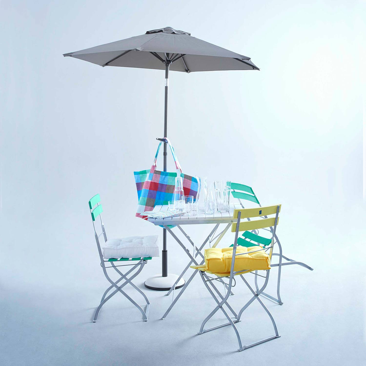 Sonnenschirm SIESTA Aluminium Grau