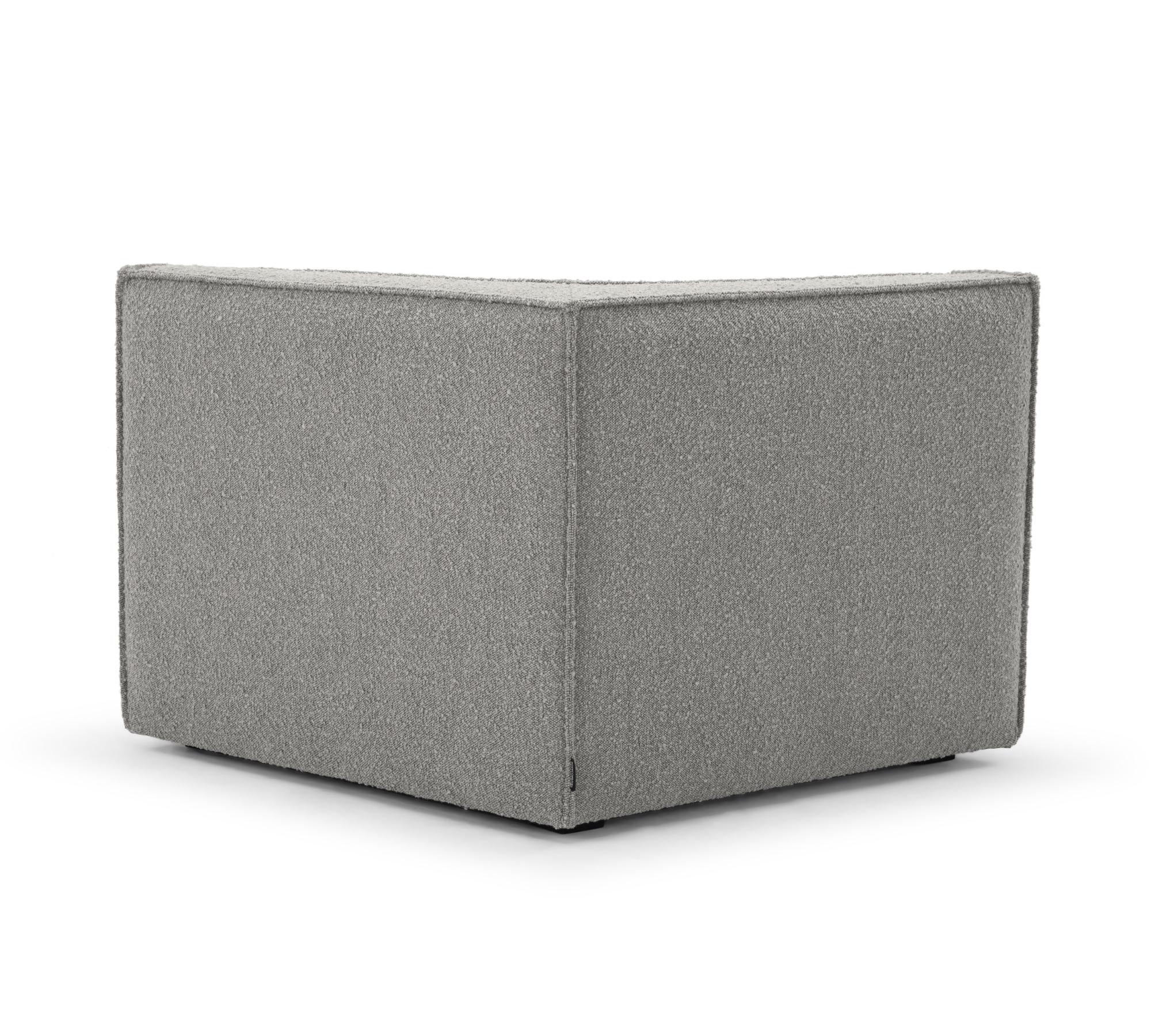 Dane 1-Sitzer Eckmodul Rechts Maya Warm Grey