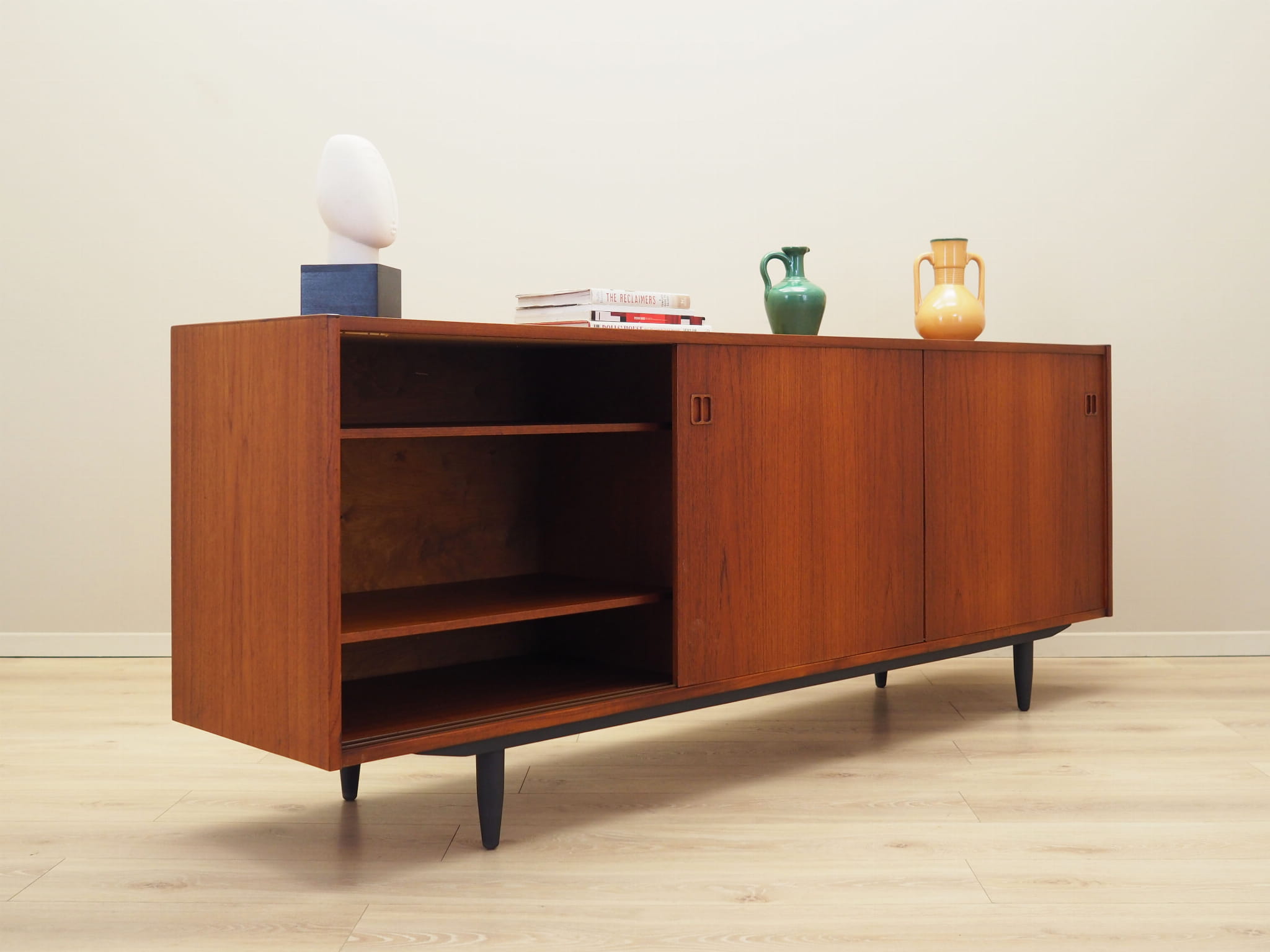 Vintage Sideboard Teakholz Braun 1970er Jahre