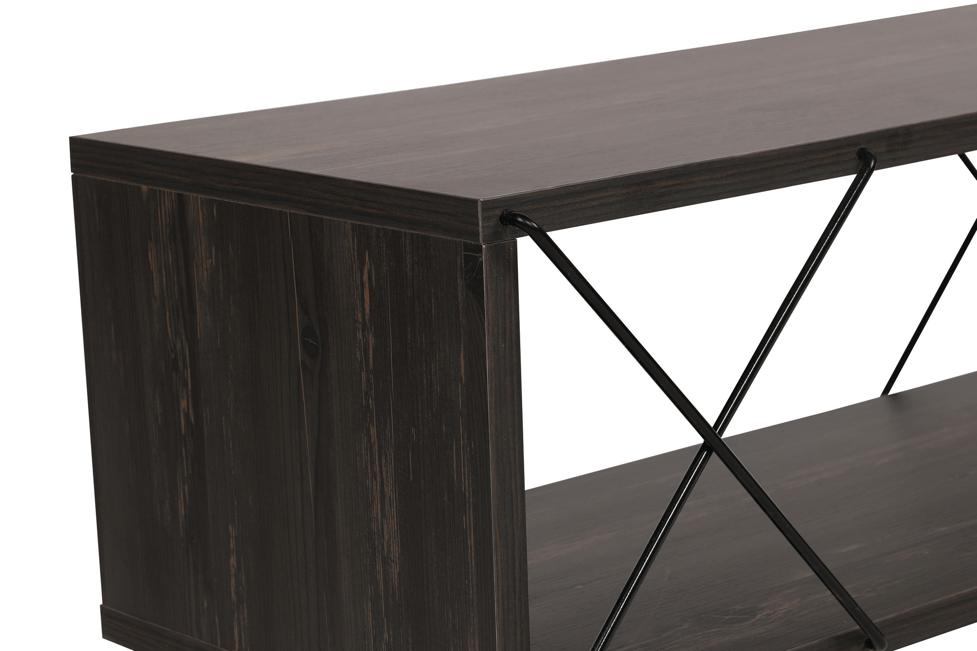 Street Lowboard Holzfurnier Dunkelbraun