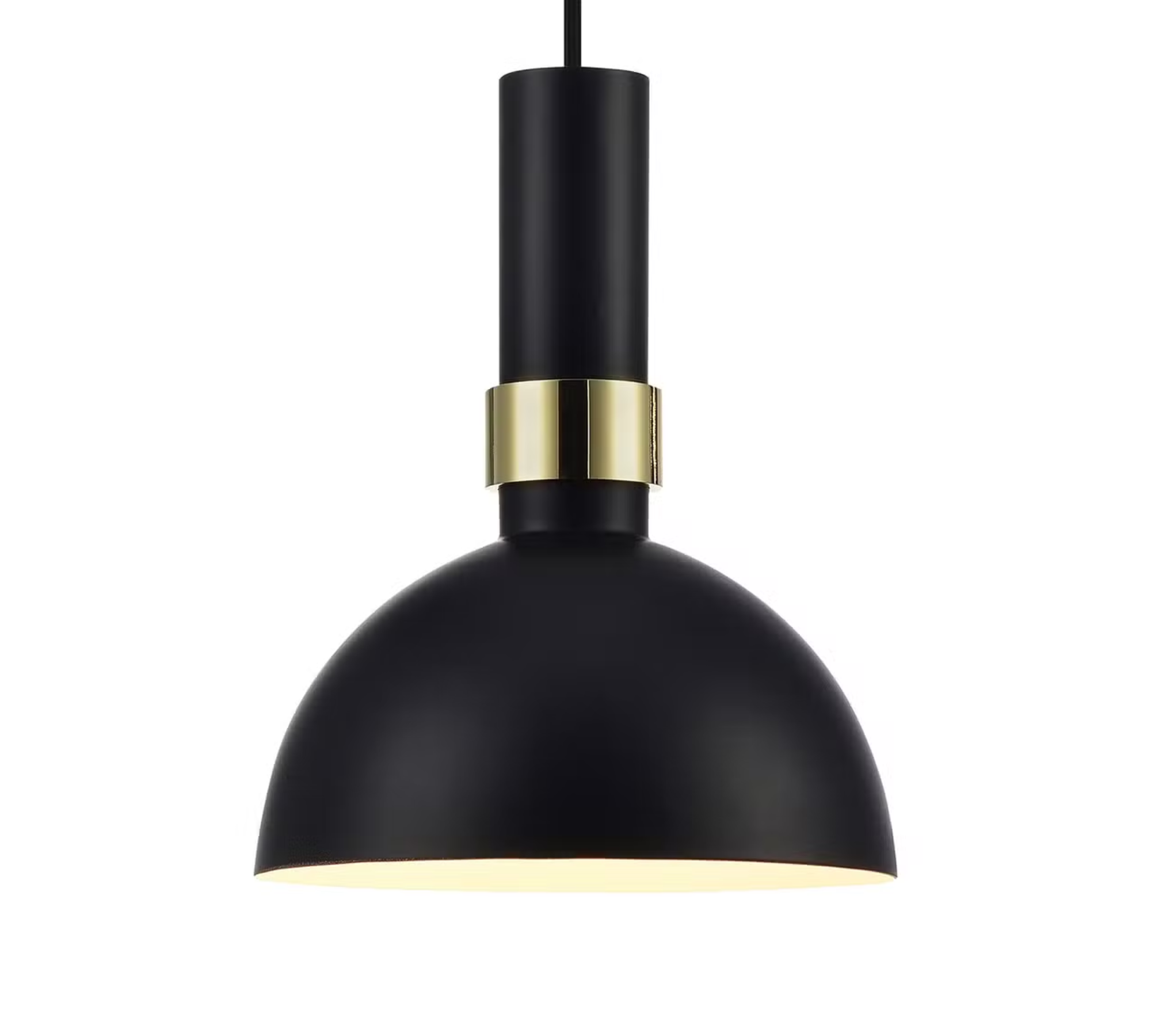 Pendant lamp 1-light Stainless steel Brass
