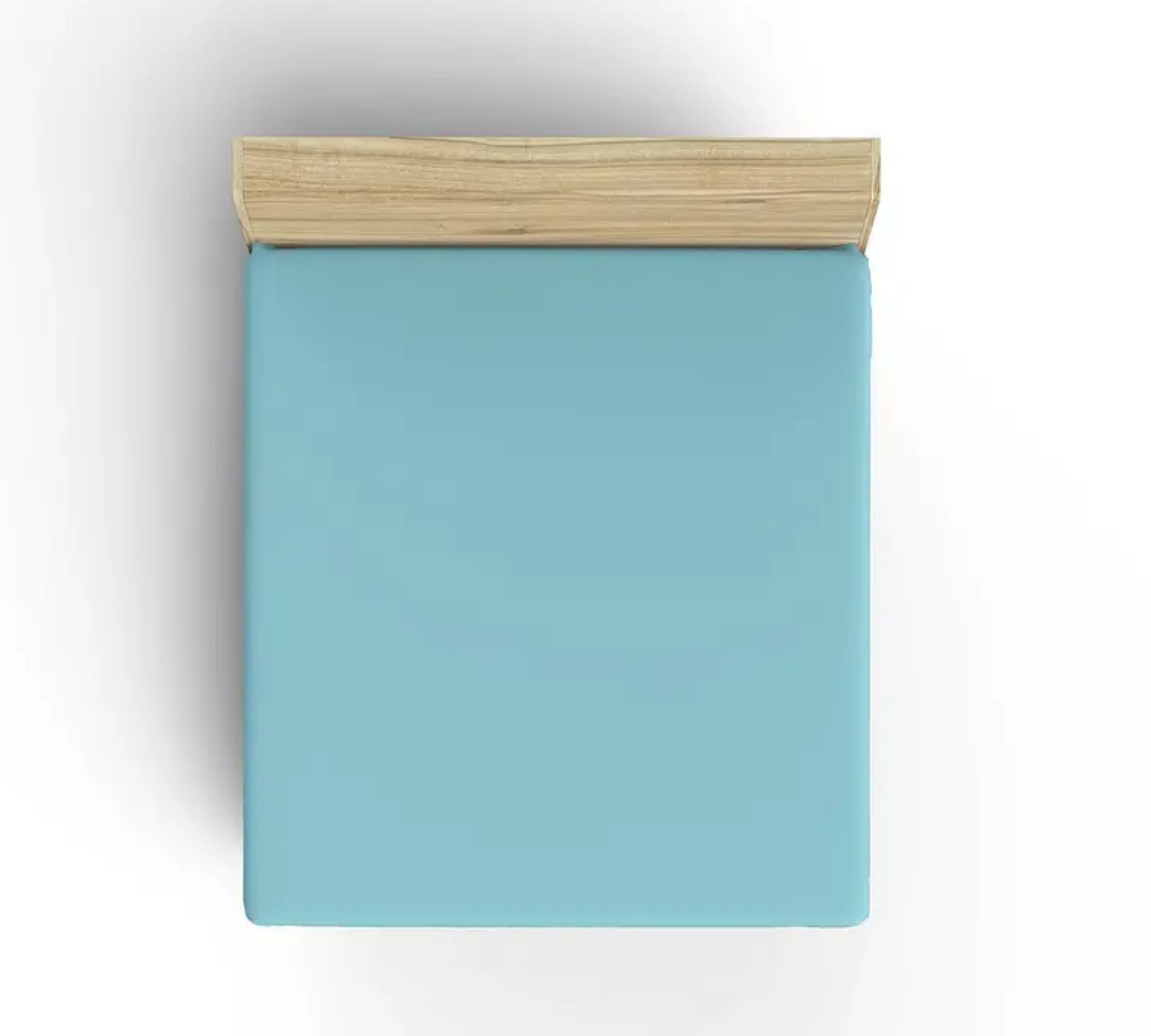 Fitted sheet cotton turquoise 100cm x 200cm