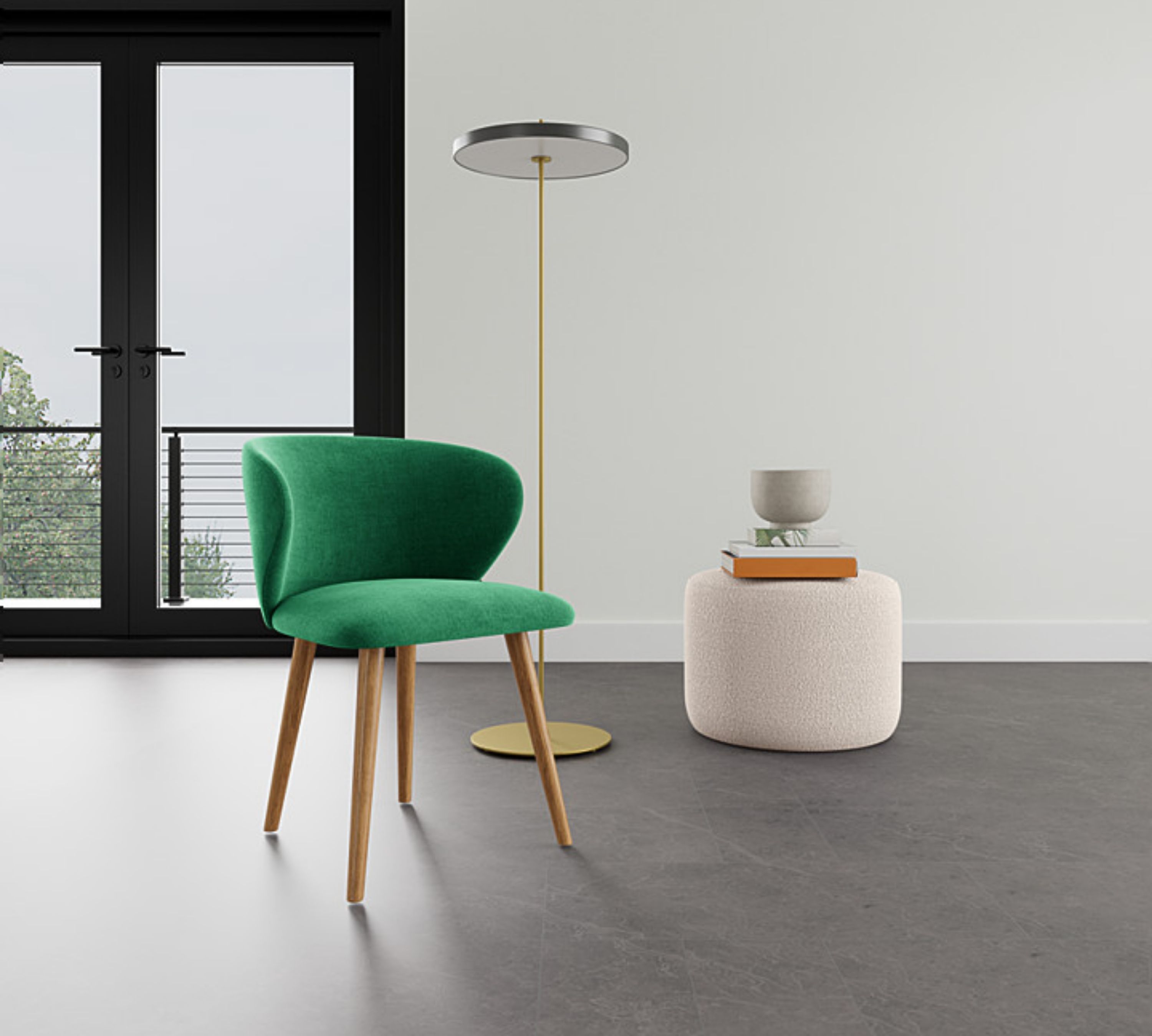 Ellie Esszimmerstuhl Moss Grass Green