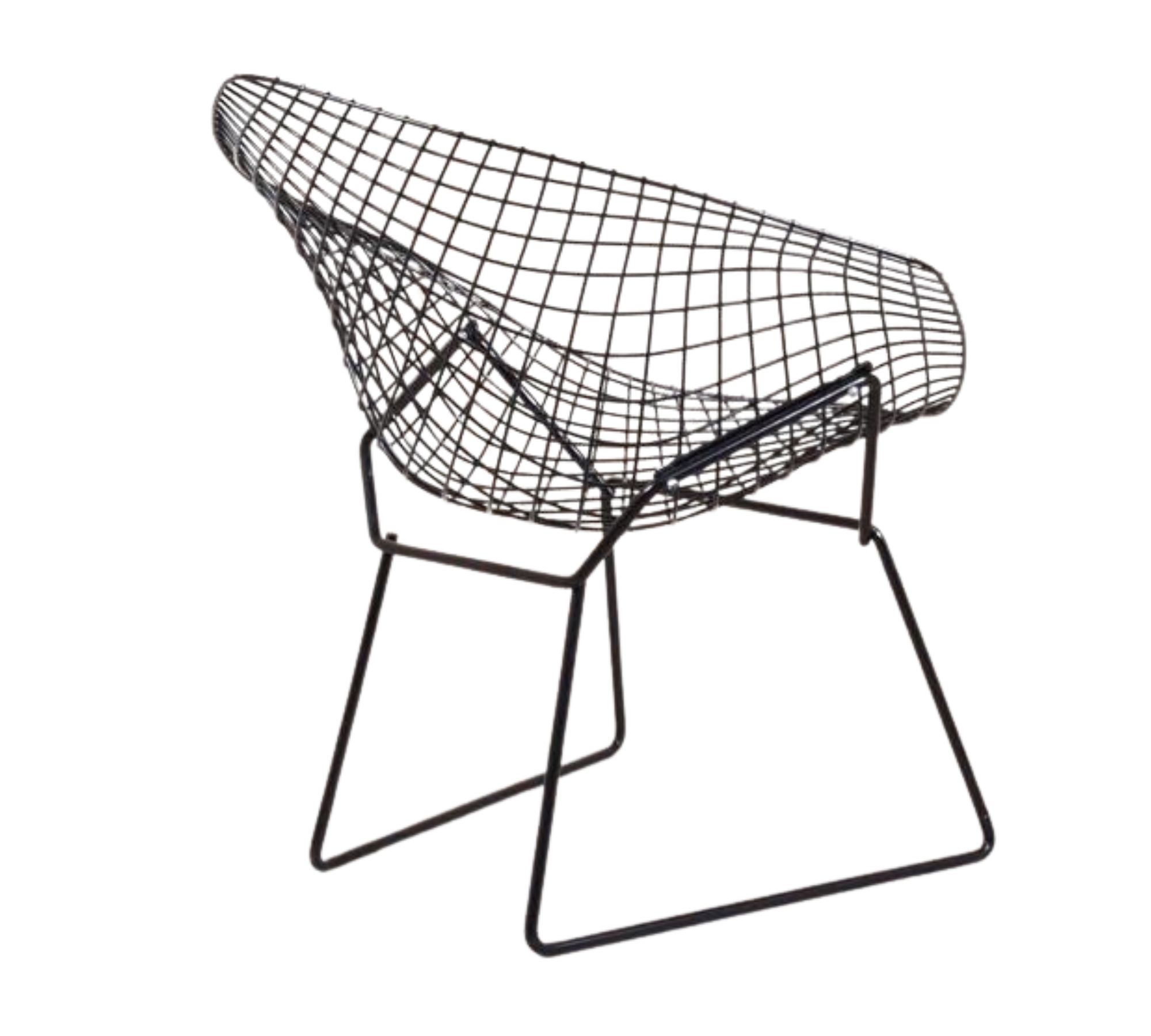 Bertoia Diamond Chair Schwarz 