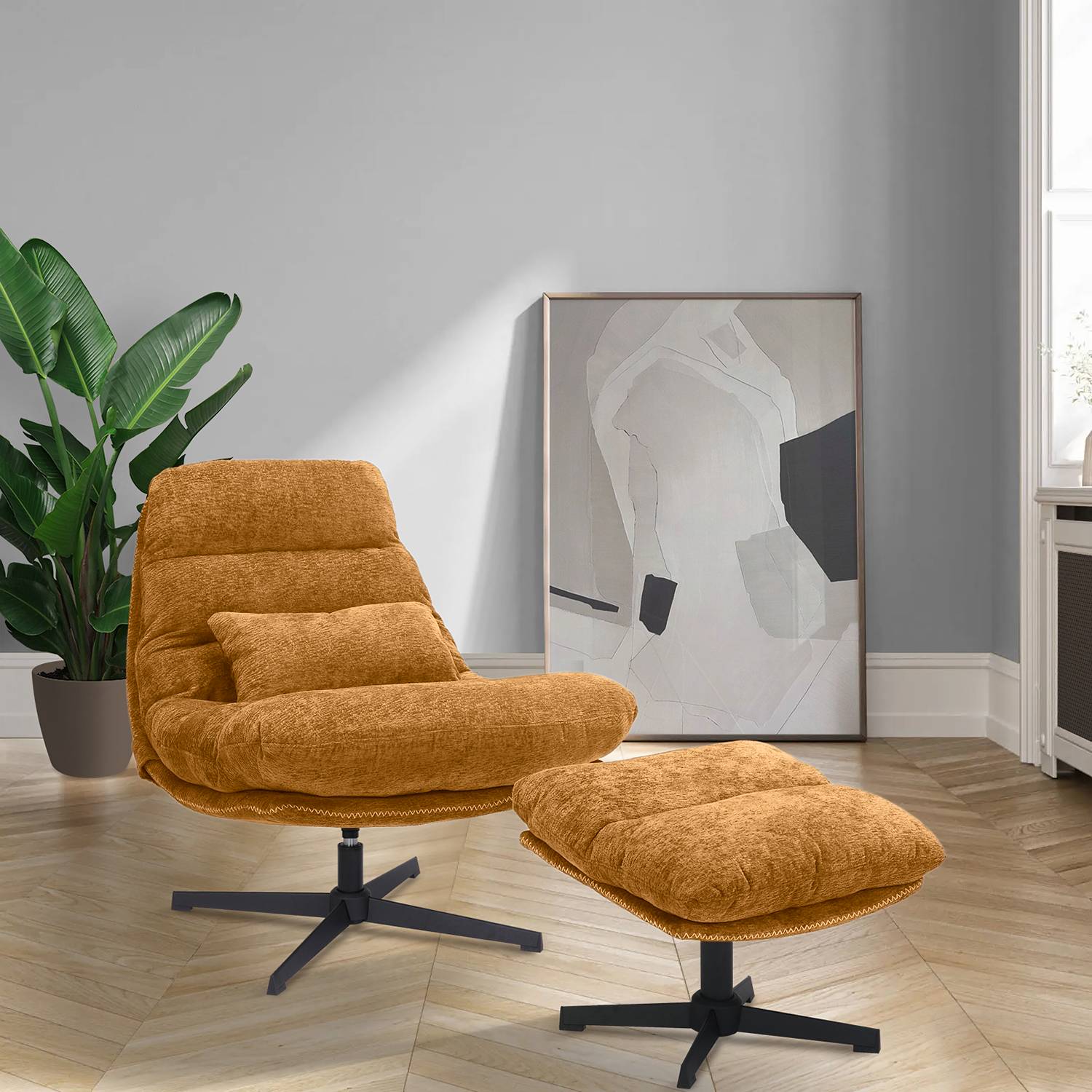 Recliner SKADO Mustard Yellow
