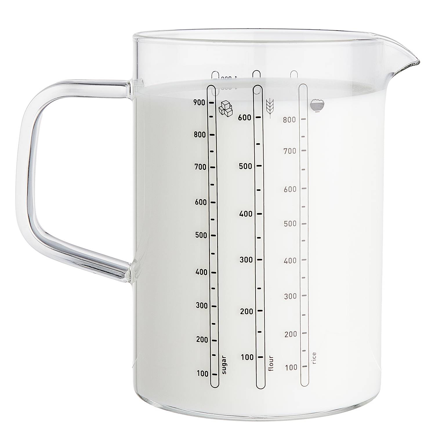 RECIPE Measuring cup Glass Transparent