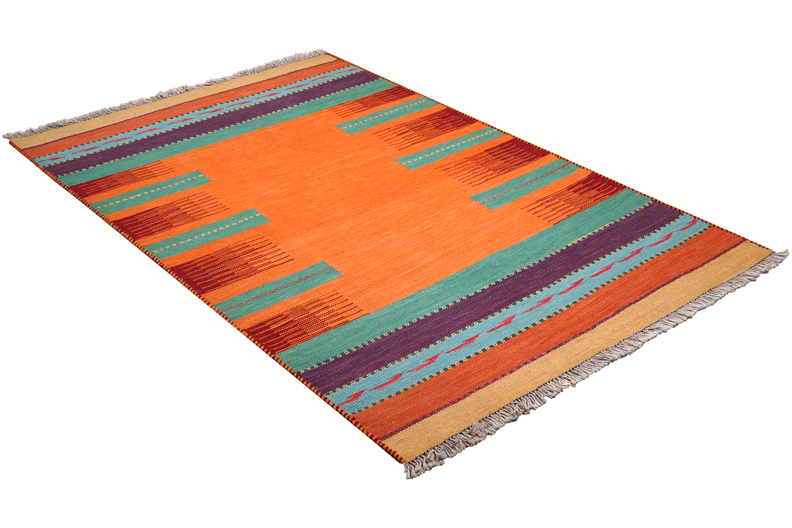 Kilim Gashgai Teppich Orange