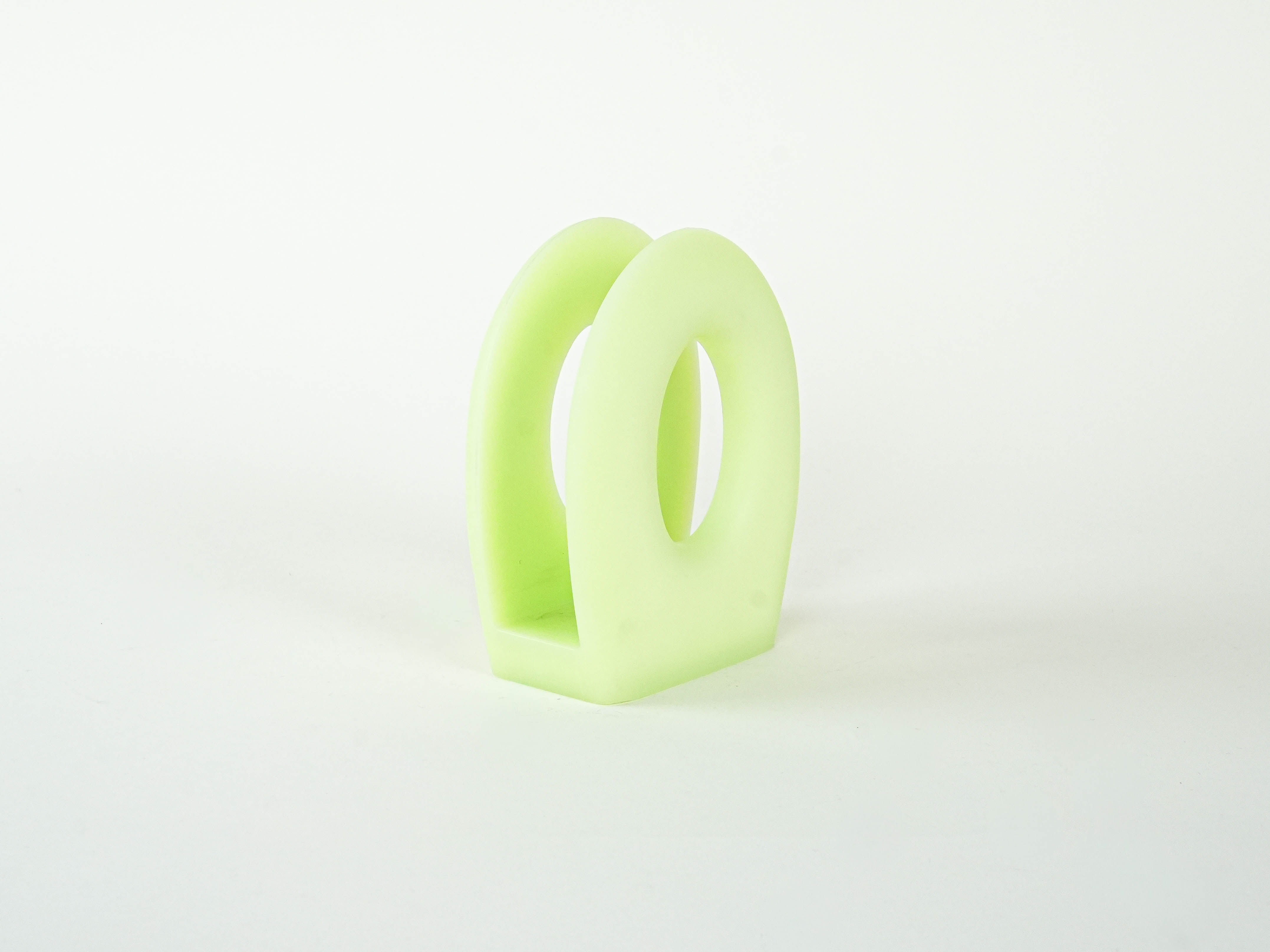 Newspaper-/Handkerchief holder Turquoise 1970s