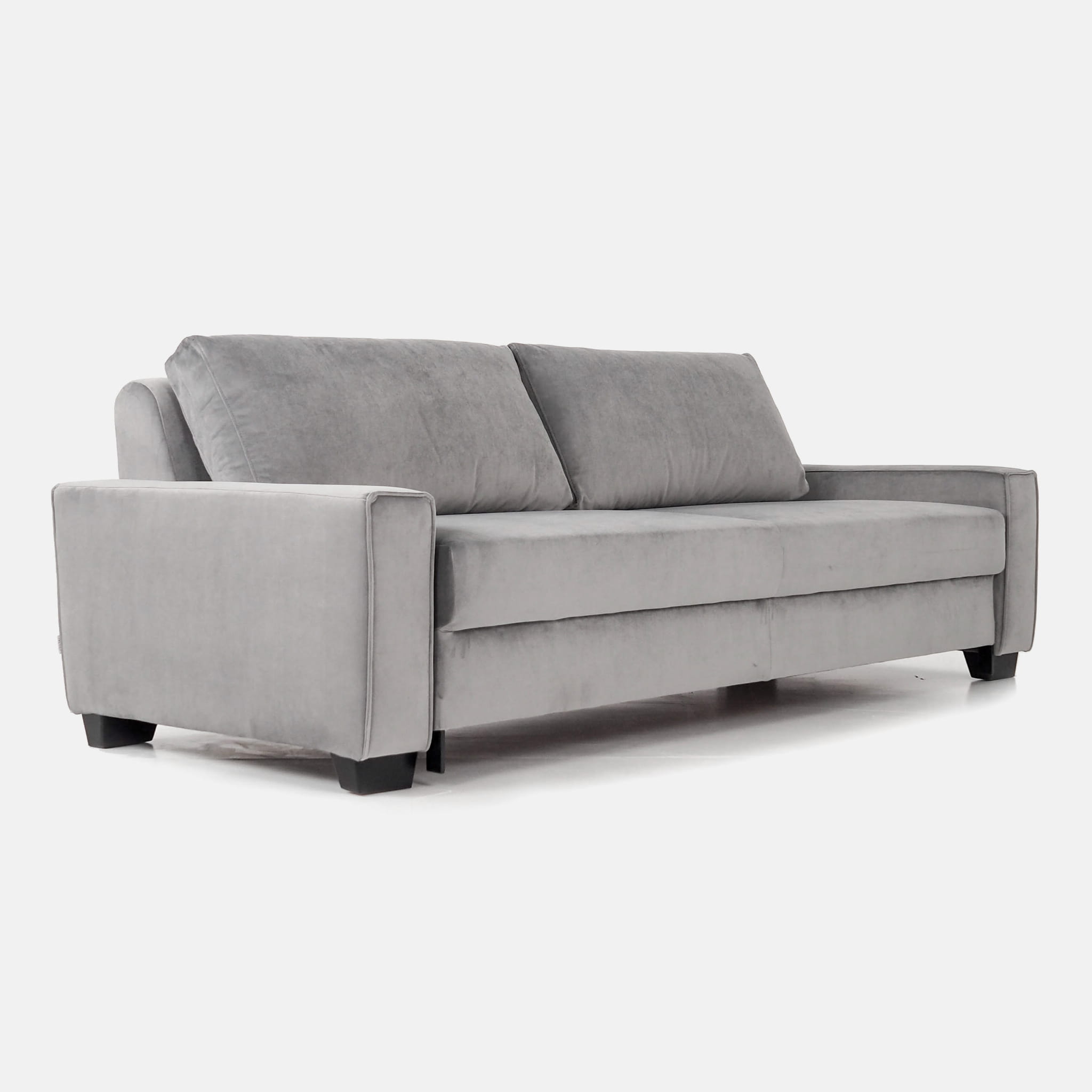REJKIAVIK Sofa 3-Sitzer Velour Silber