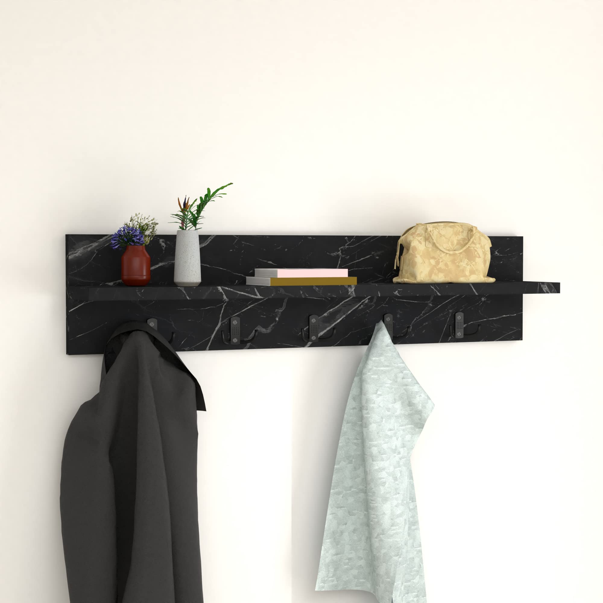 Wandgarderobe Hammarö Schwarz