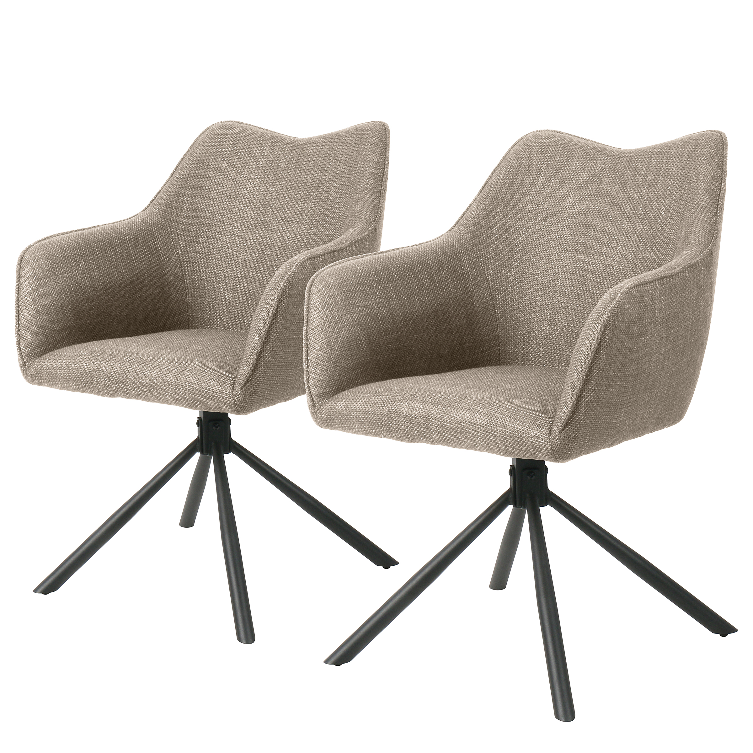 2x Armchair Tenun Taupe