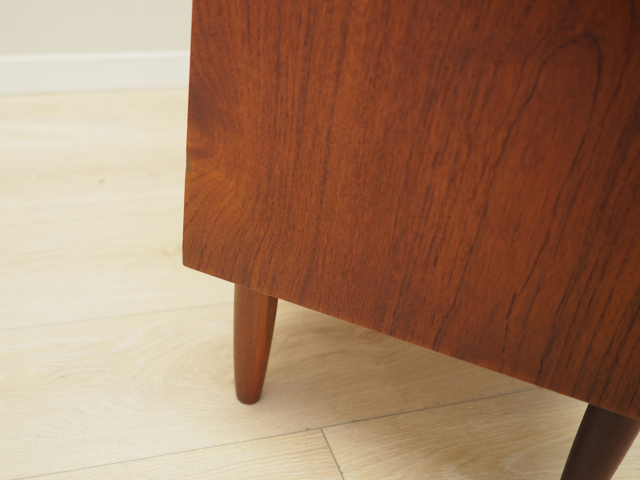 Vintage chest of drawers Teak wood Brown 1970s