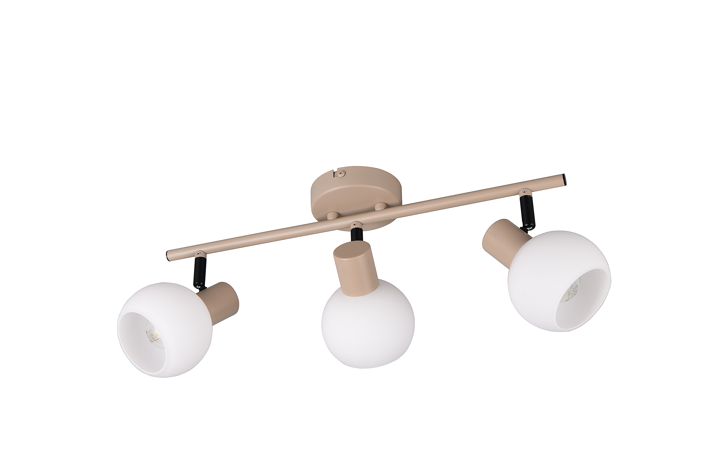 3-Flammig Boba Deckenleuchte Opalglas Eisen