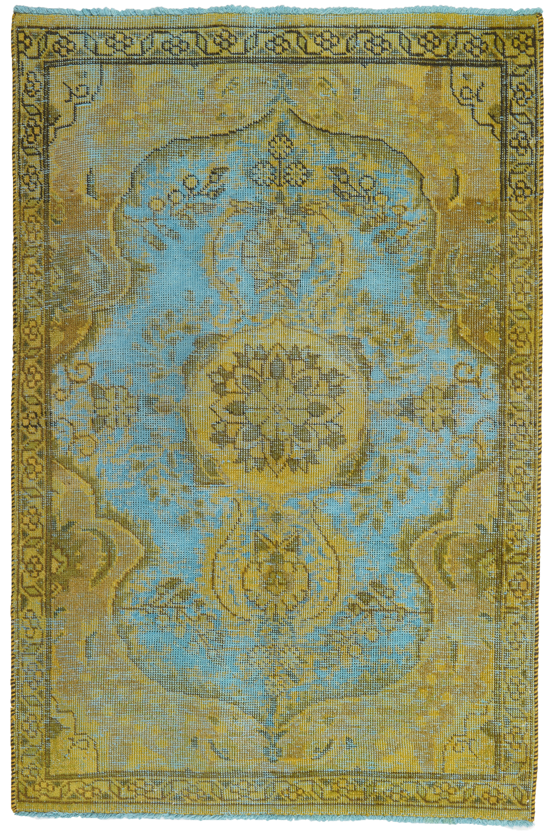 Vintage Teppich Grün