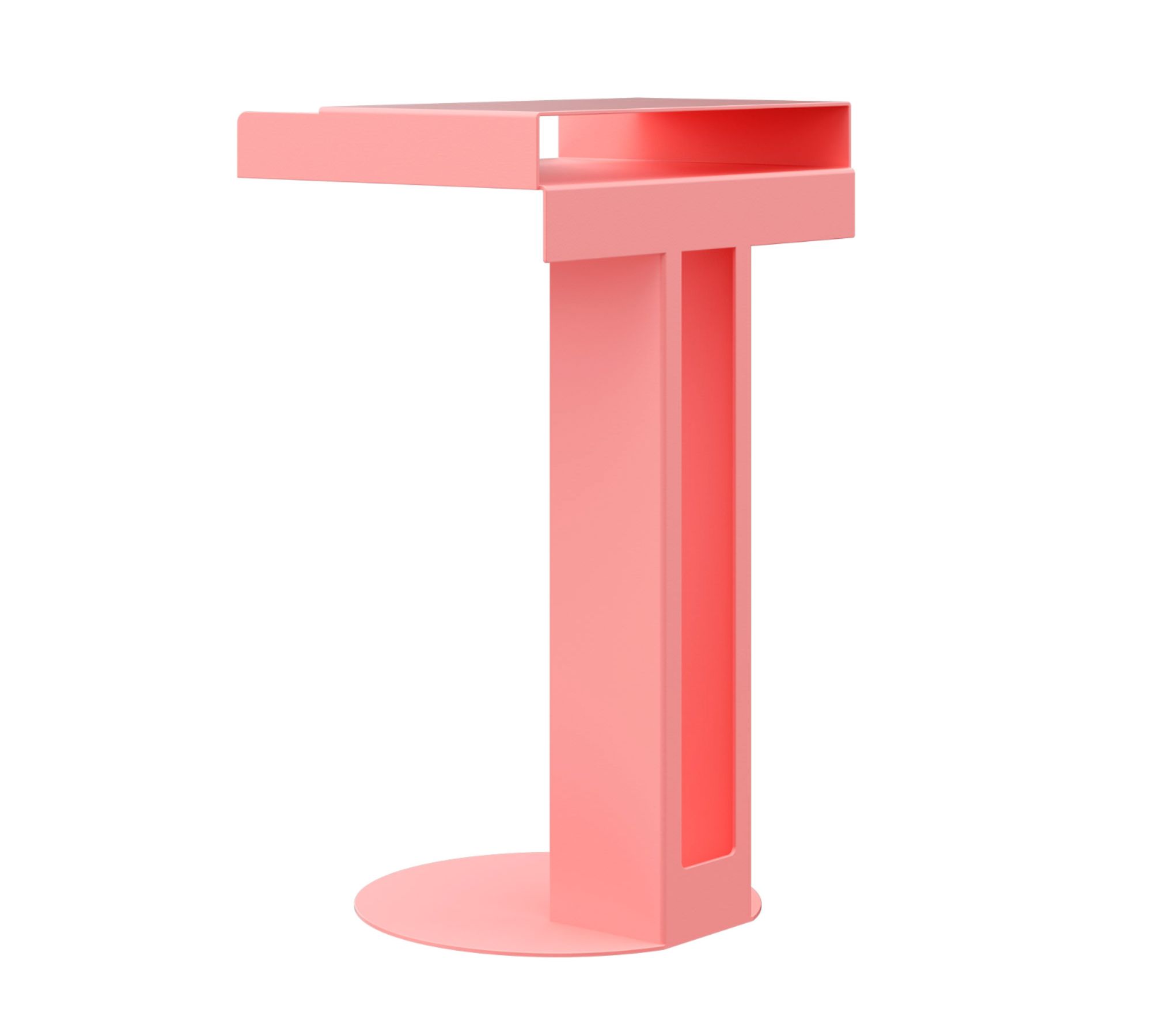 Meta Beistelltisch Stahl Pulverbeschichtet Rosa