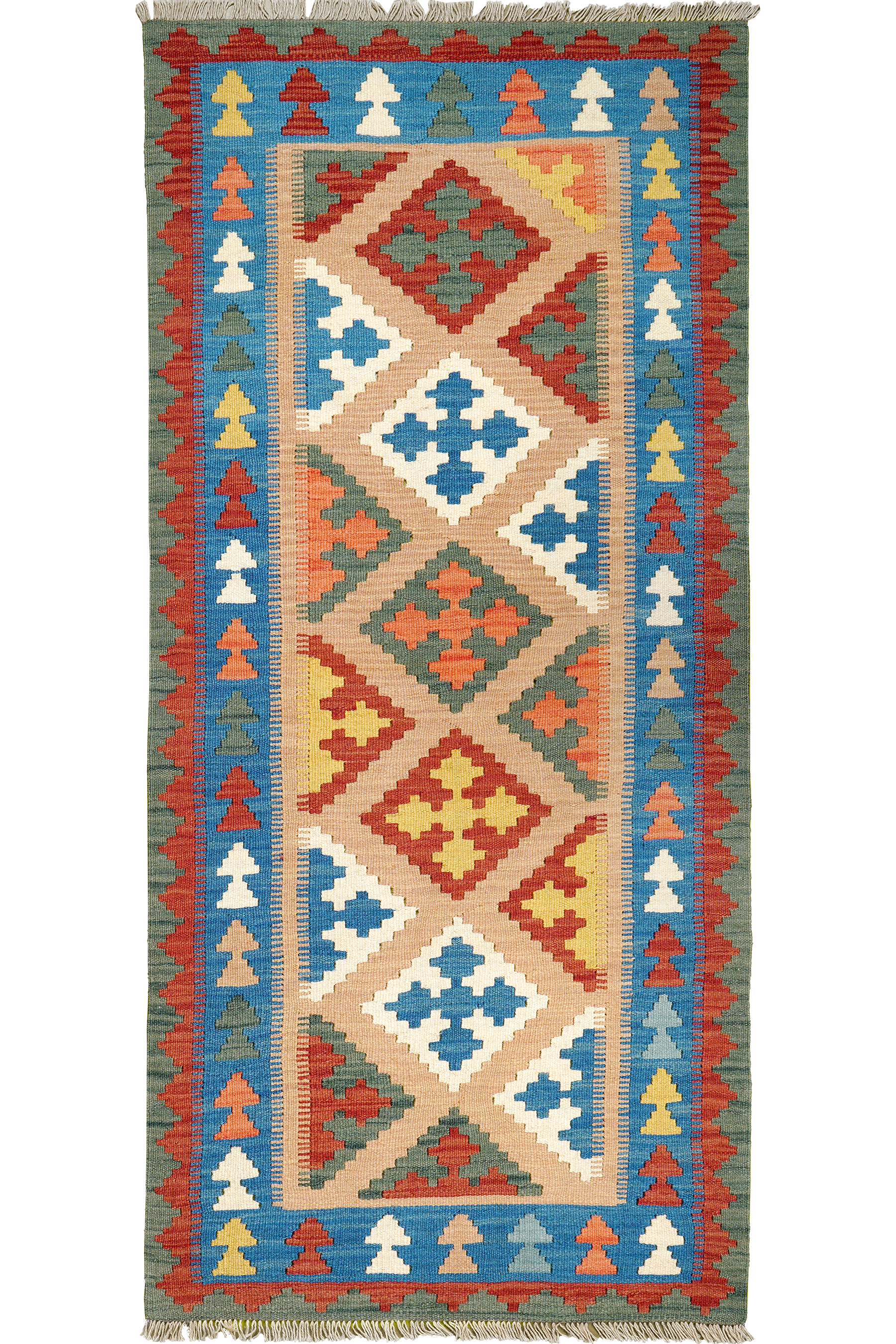 Kilim Gashgai Teppich Mehrfarbig