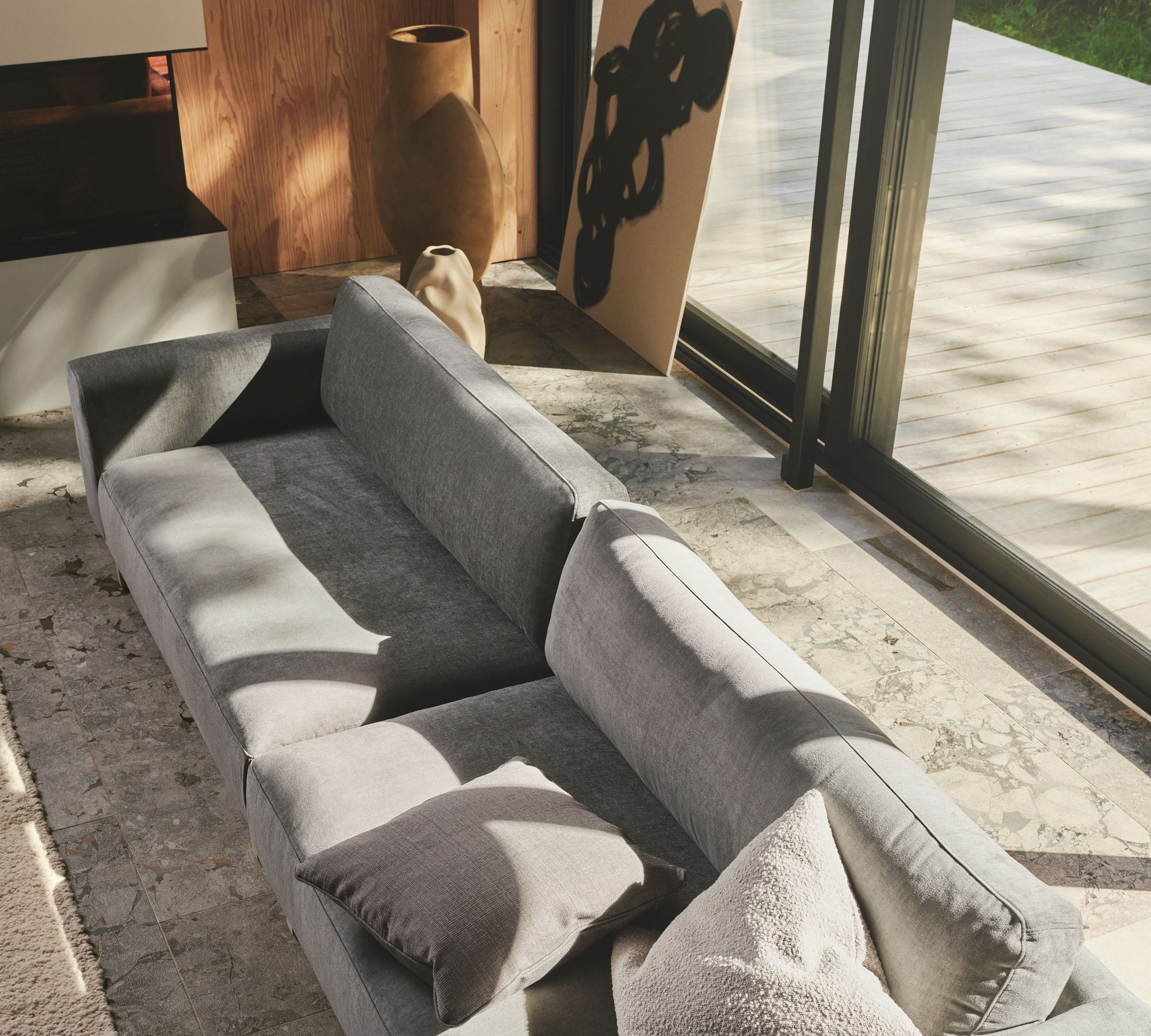 Aya Sofa 3,5-Sitzer Moss Petrol