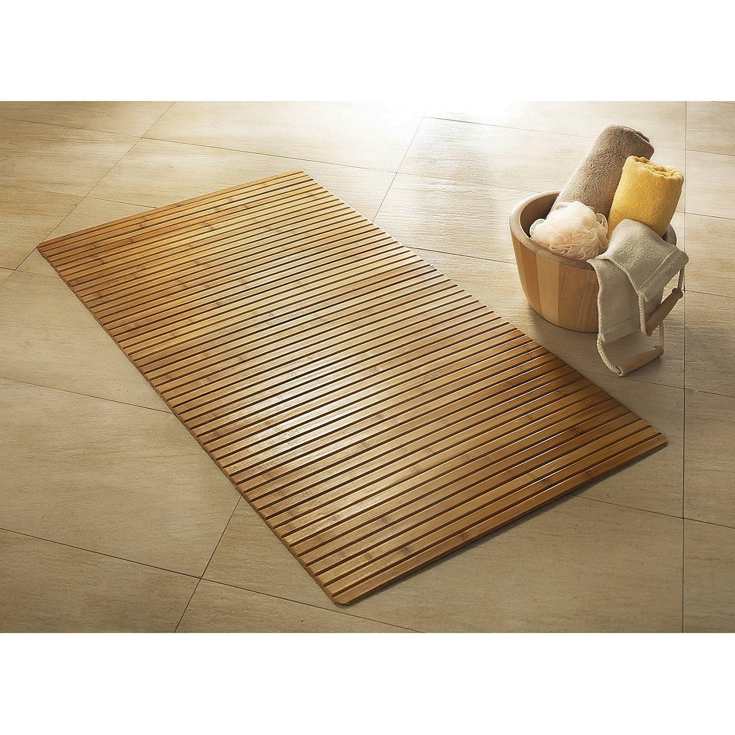 Holzmatte Bambus 50 x 80 cm