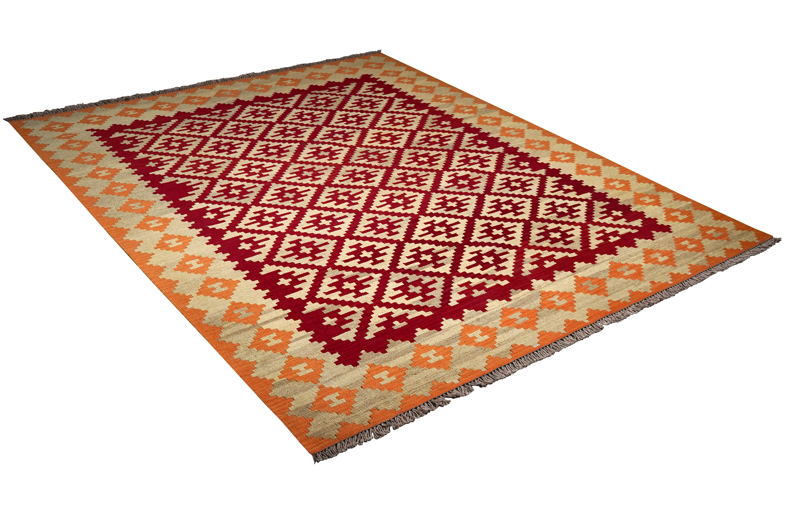 Kilim Gashgai Teppich Rot