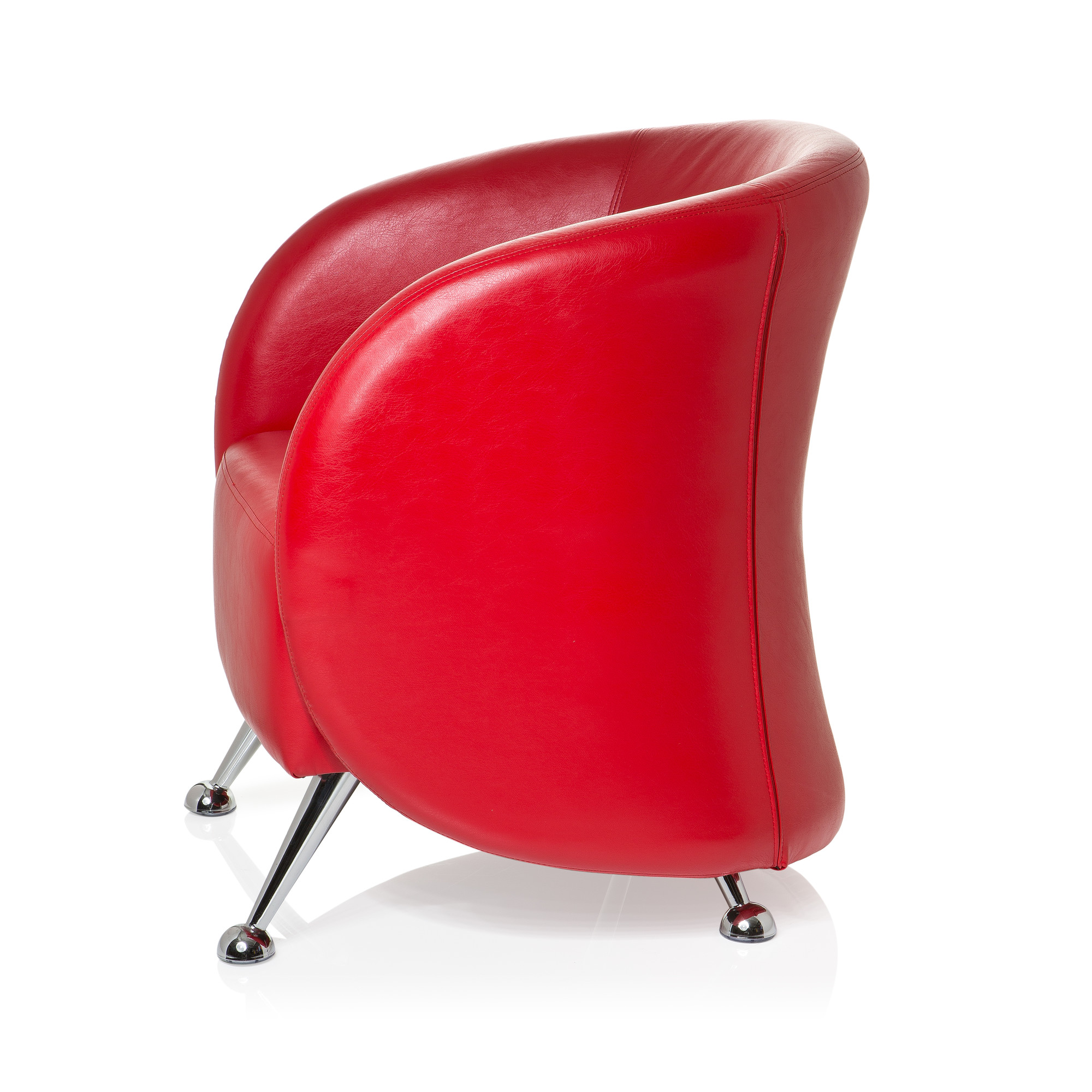 ST. LUCIA Office chair Faux leather Red