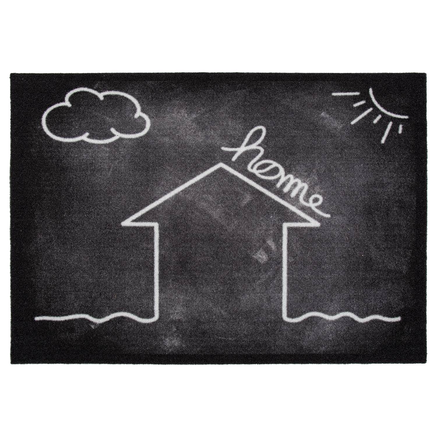 Fußmatte Lieblingsheim Kunststoff Schwarz