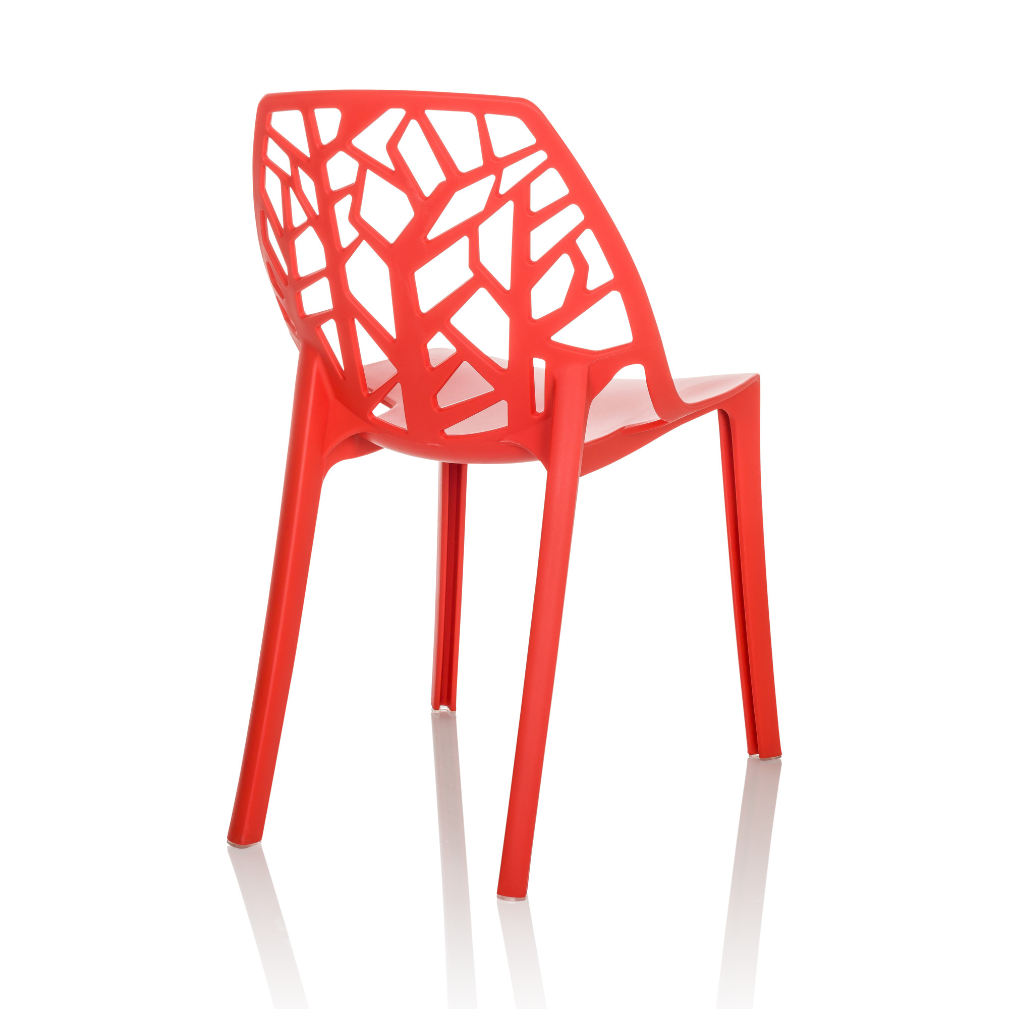 ARTIFO TRI Sedia da giardino indoor e outdoor impilabile Rosso