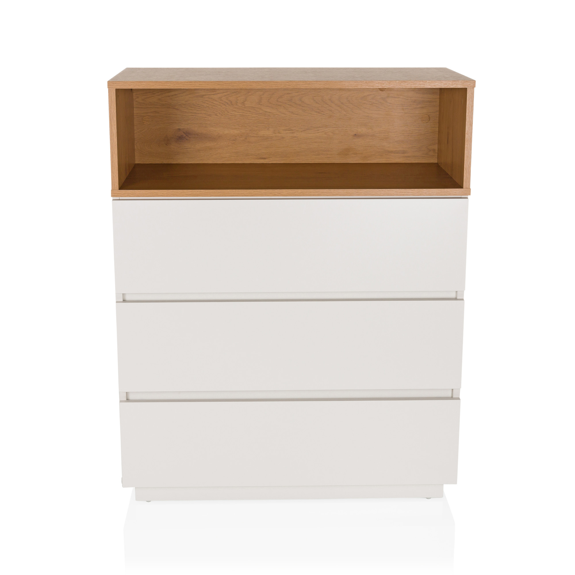 MELMO K Highboard Schrank Holz Weiß