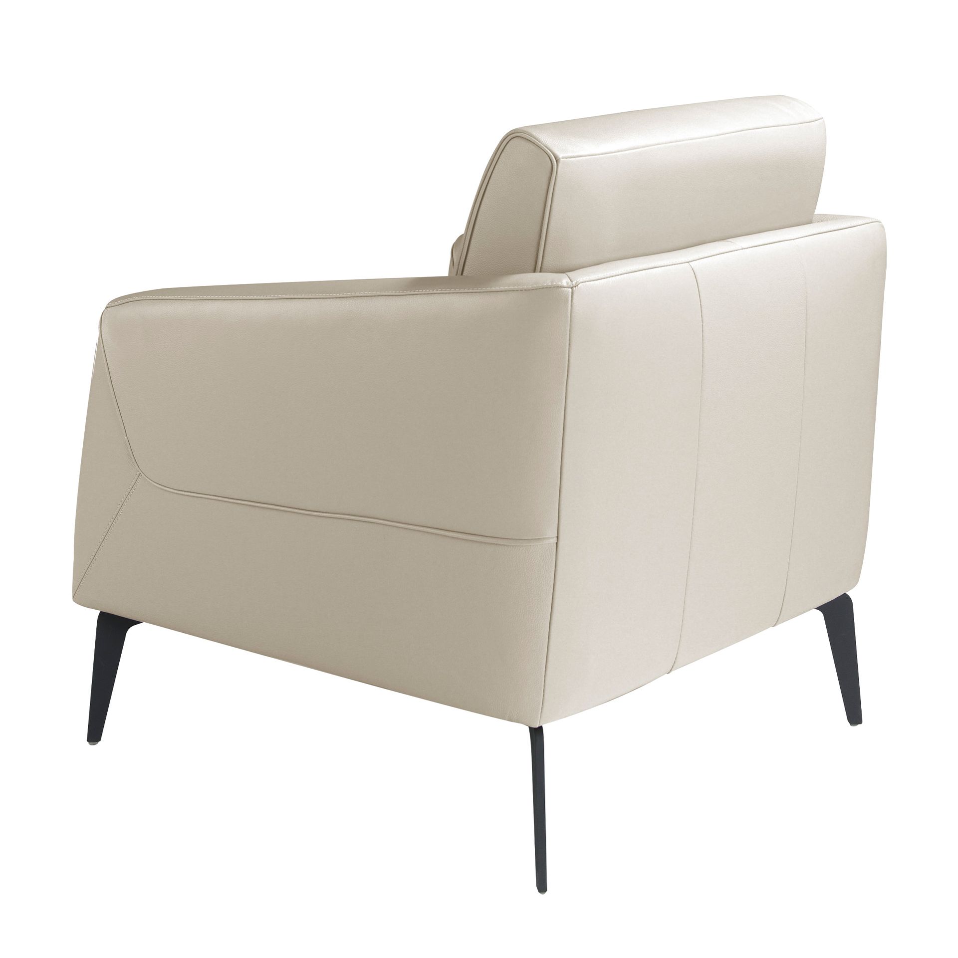 Sessel 5094 Leder Taupe Grau