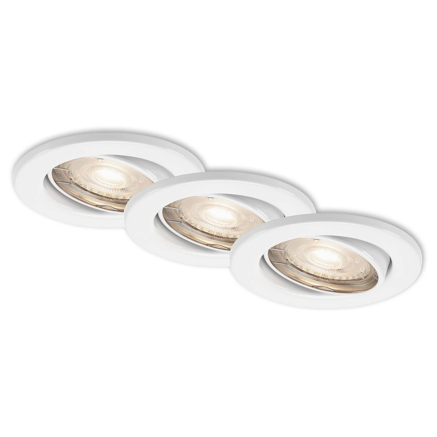 LED-Einbauleuchte Sten II Eisen Weiß