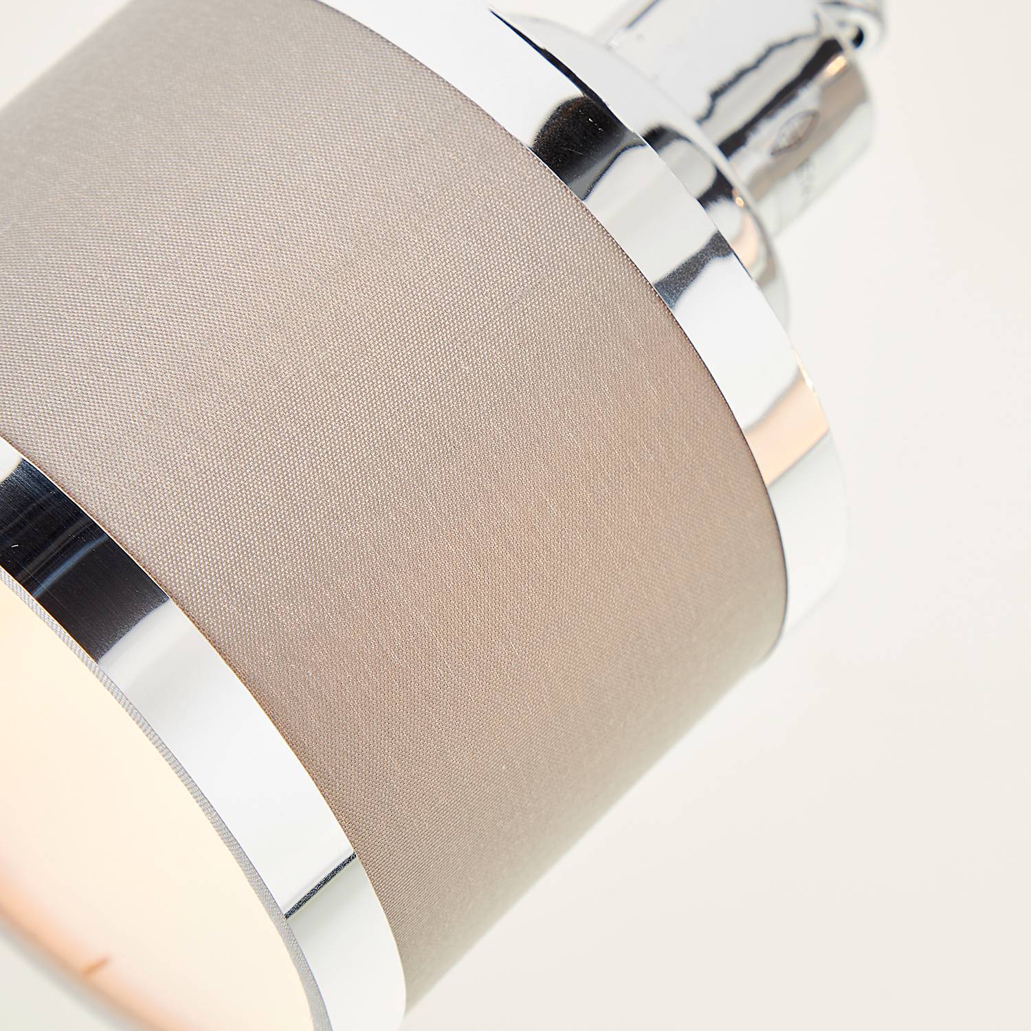 Alexia ceiling light 4-bulb iron mixed fabric