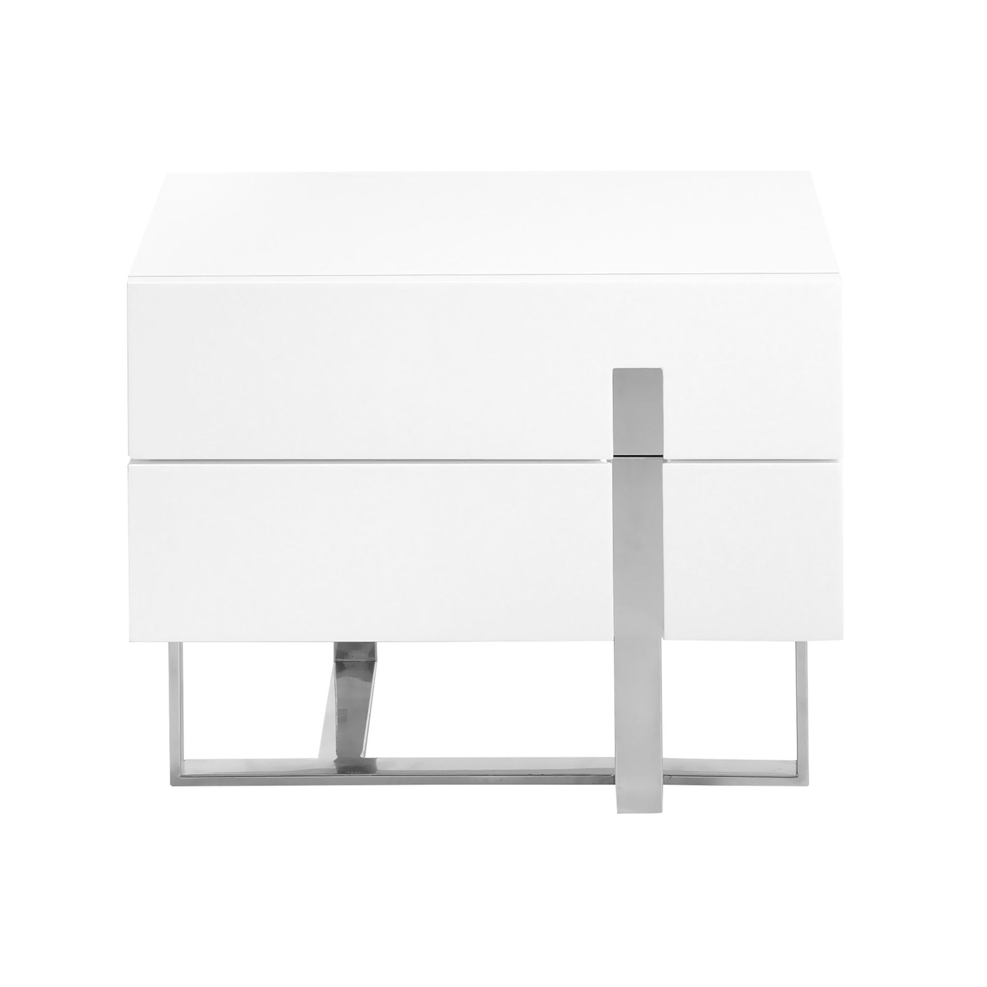 Nightstand
Chrome-plated steel
White