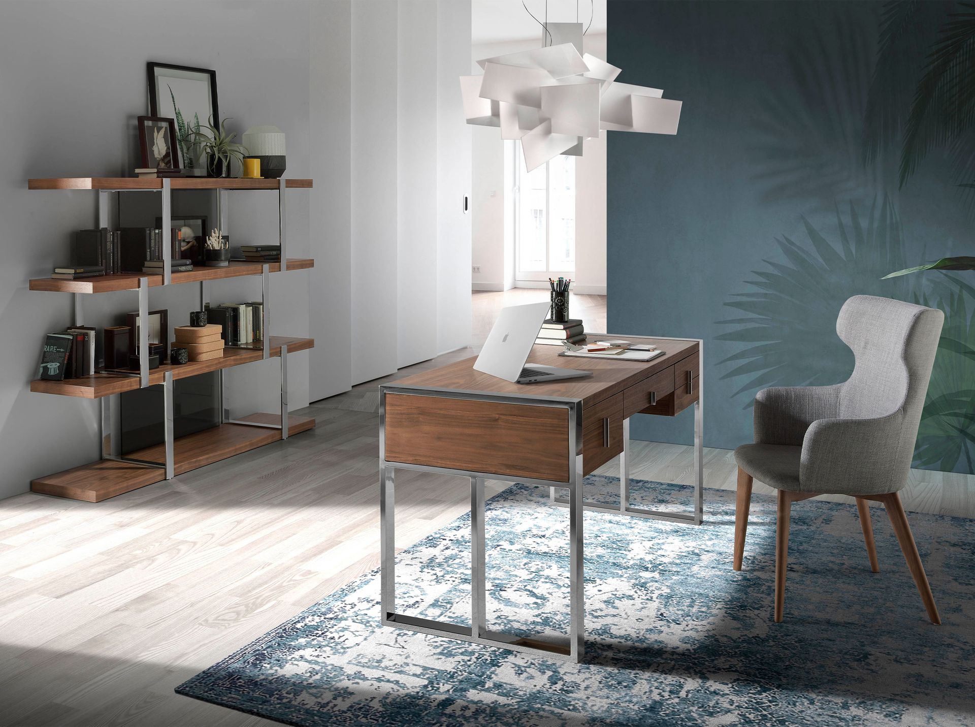 3136 Libreria legno marrone