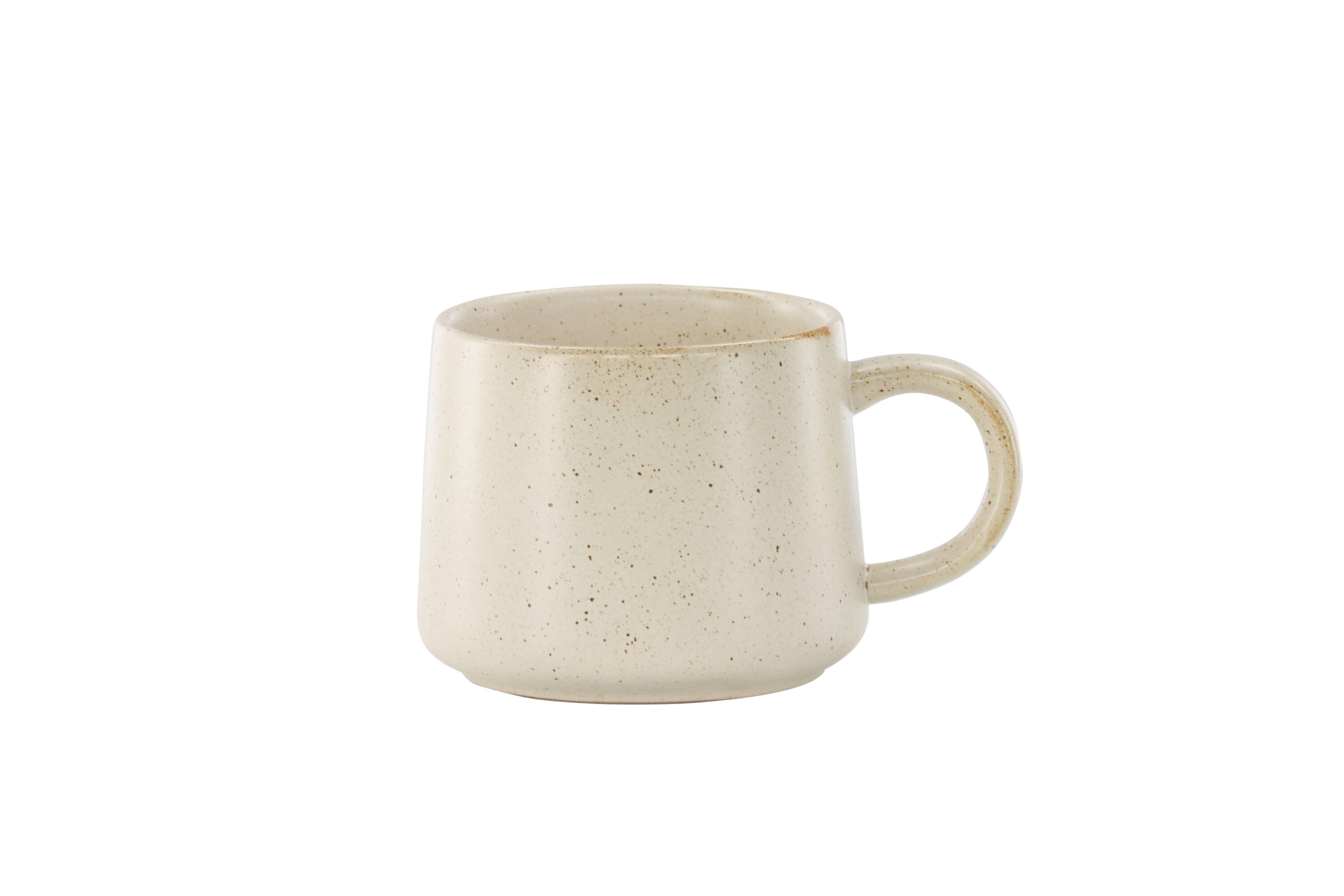 2x Active Tasse-Set Beige Schwarz 9x8Hcm