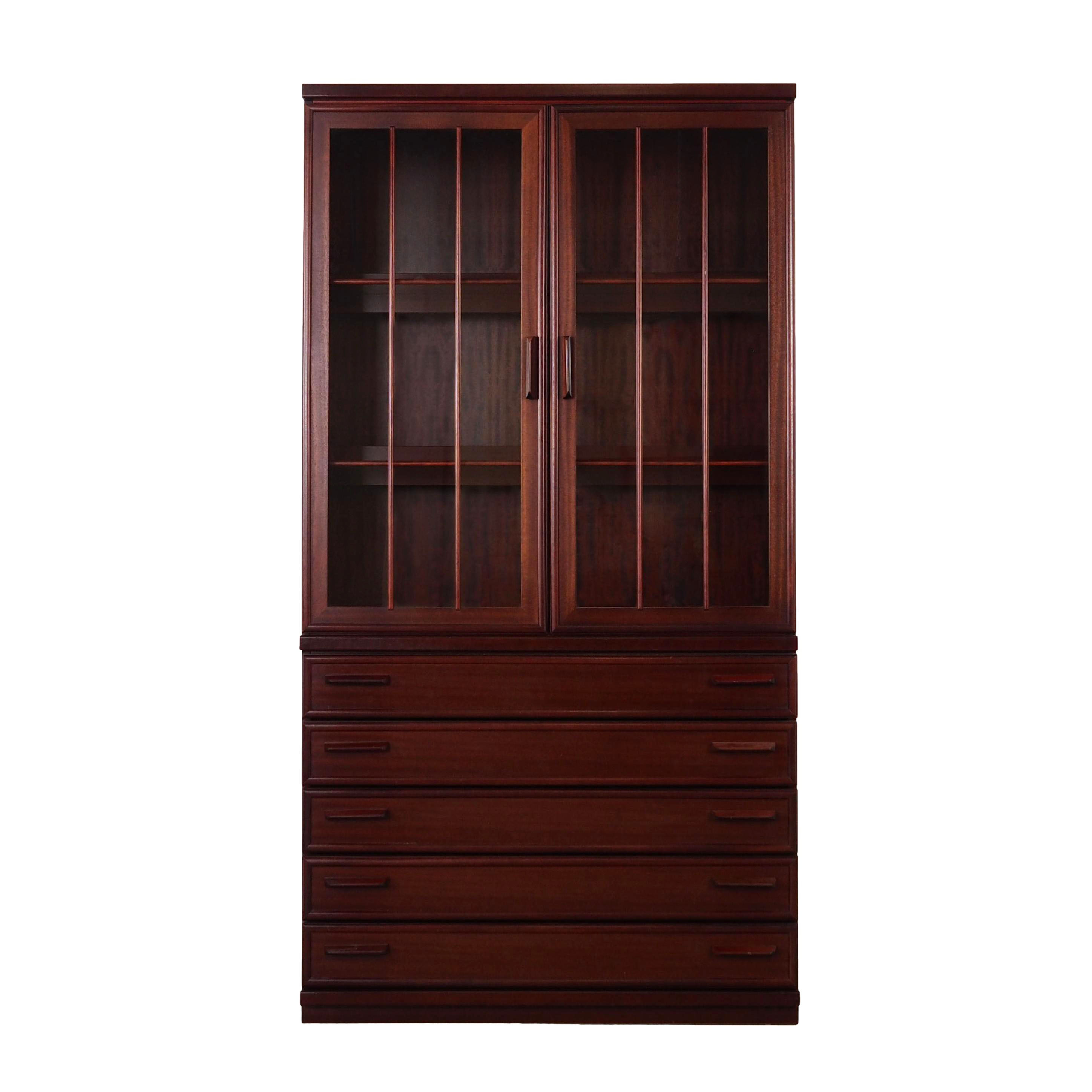 Mahogany showcase 1970 Jahre