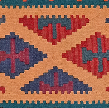 Kilim Gashgai Teppich Mehrfarbig