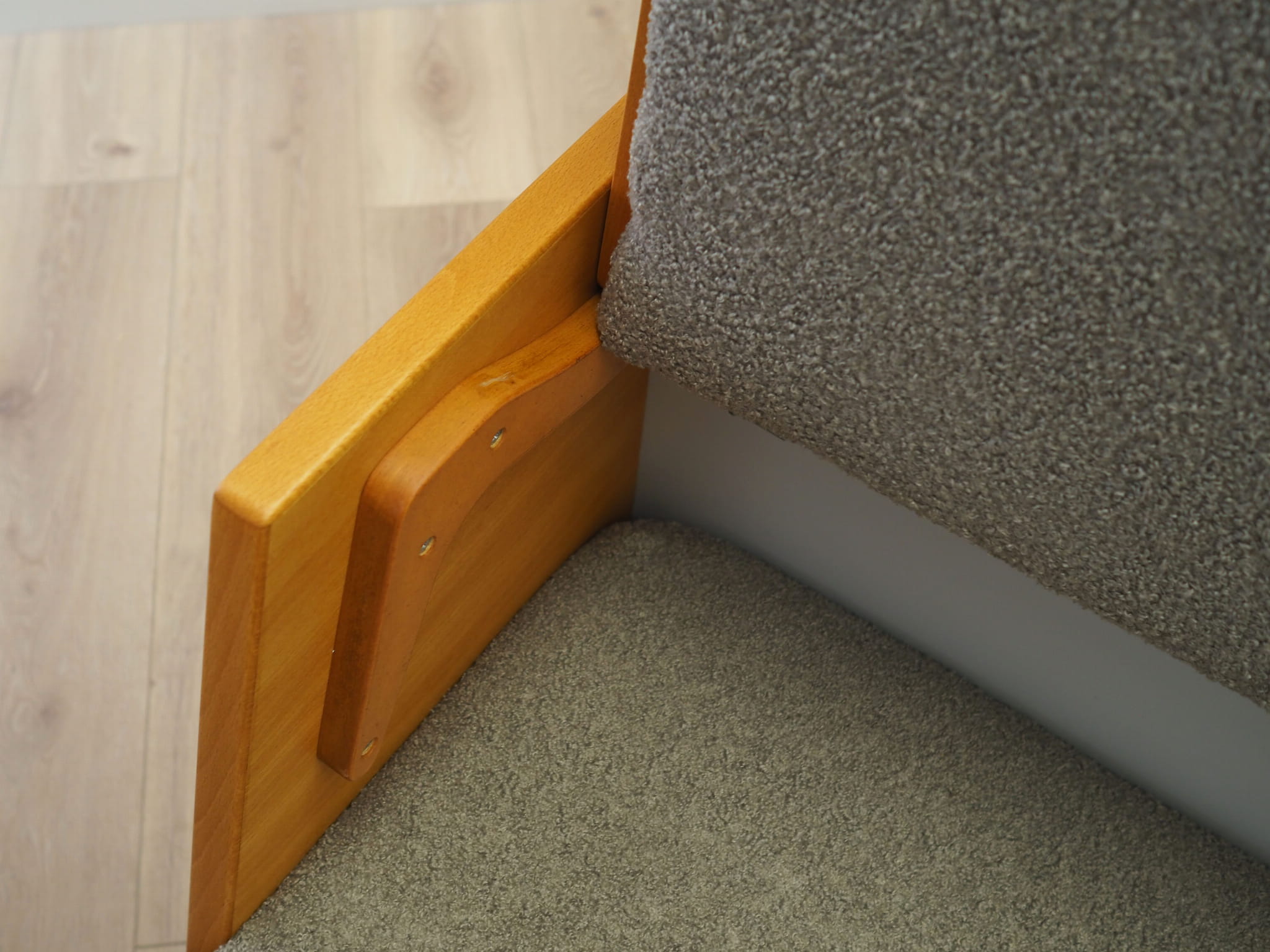 Sofa Textile Wood Grey 1960s