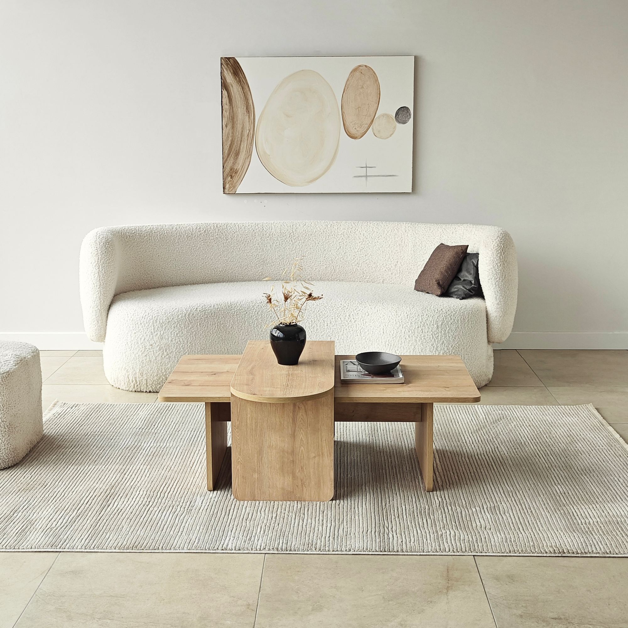 Paris Couchtisch Eichen-Optik Braun