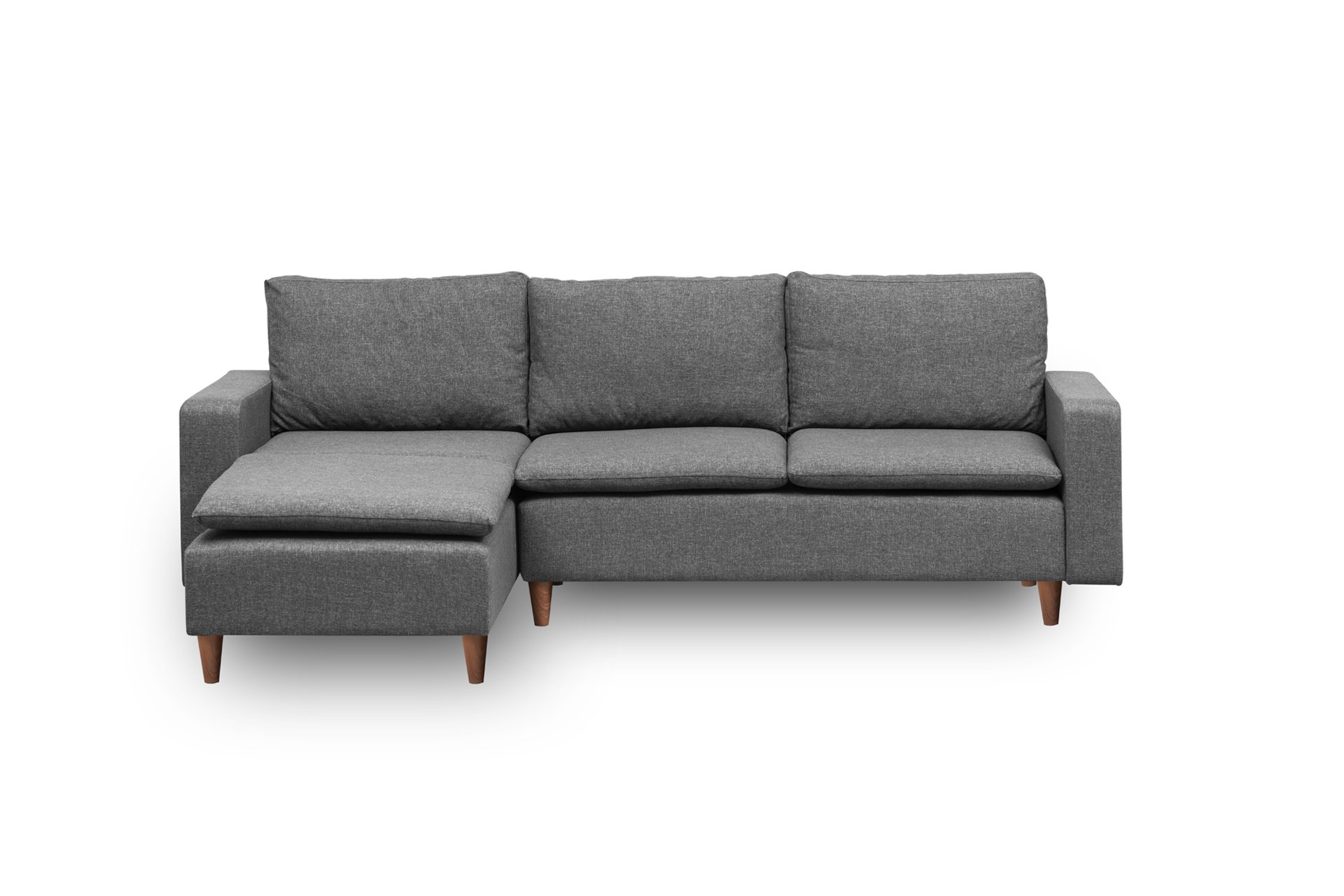 Lungo Ecksofa Dunkelgrau