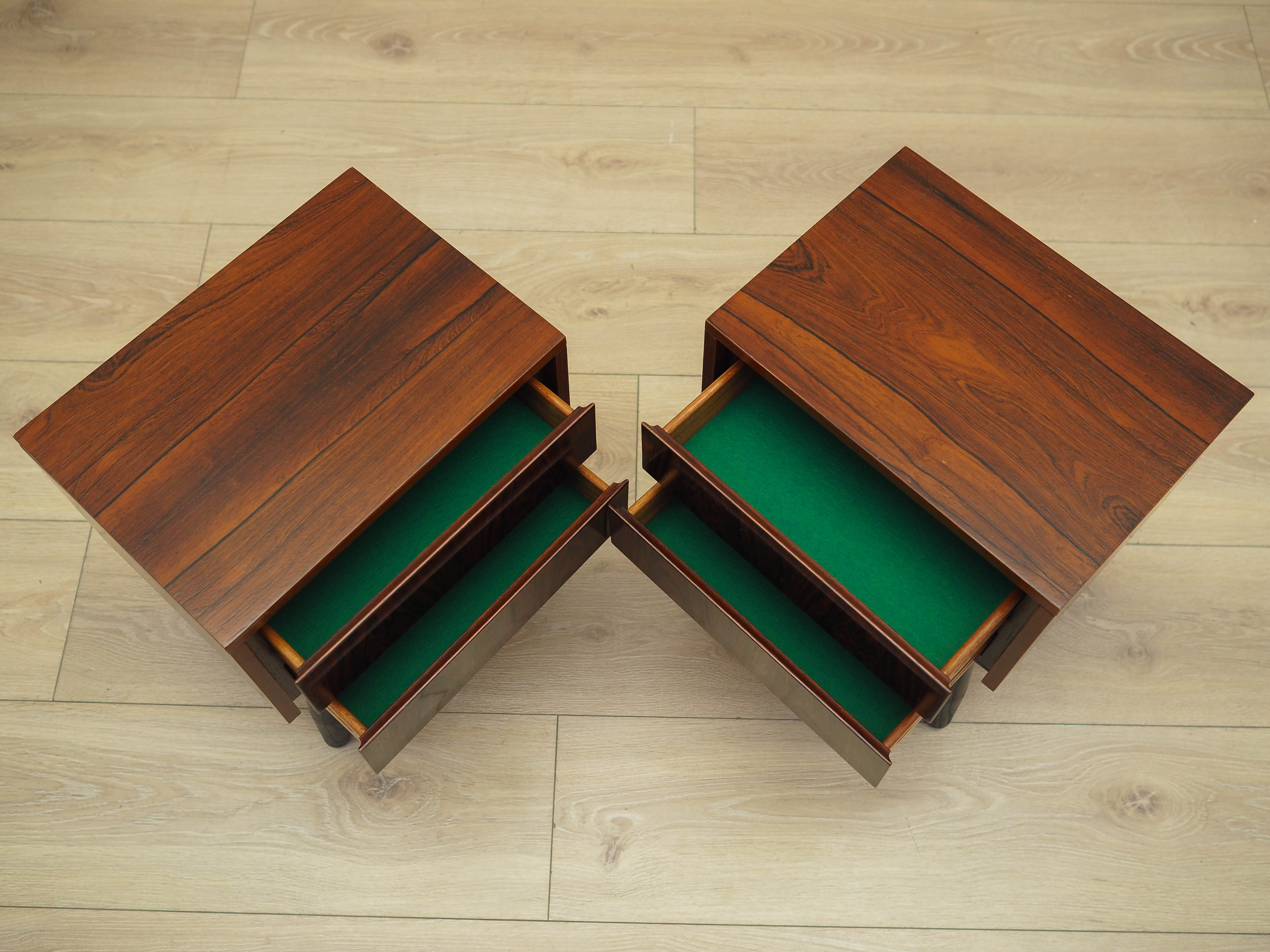 Nachttisch-Set 2-teilig Palisanderholz 1970er Jahre