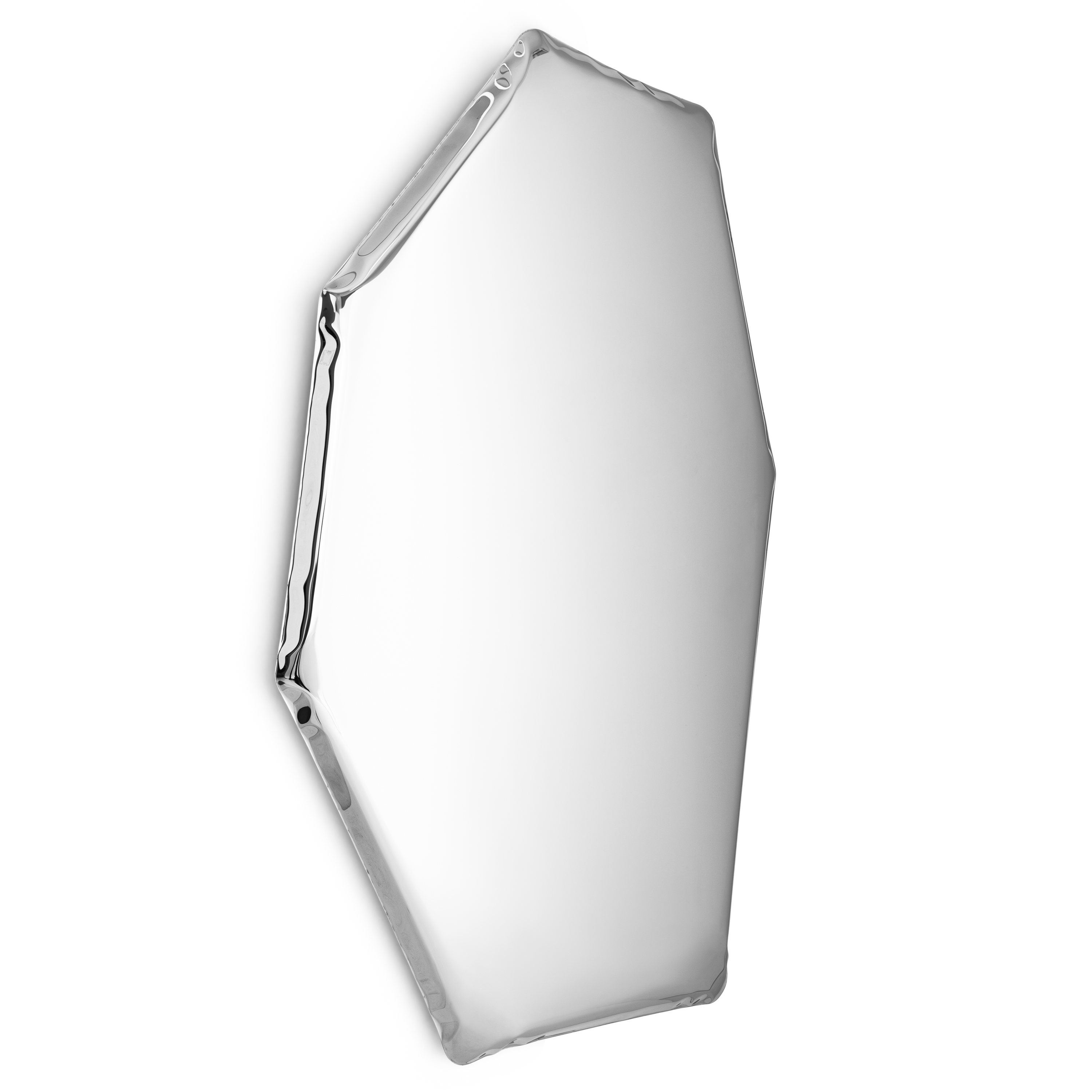 Table Mirror C2 Stainless Steel Polished Silver