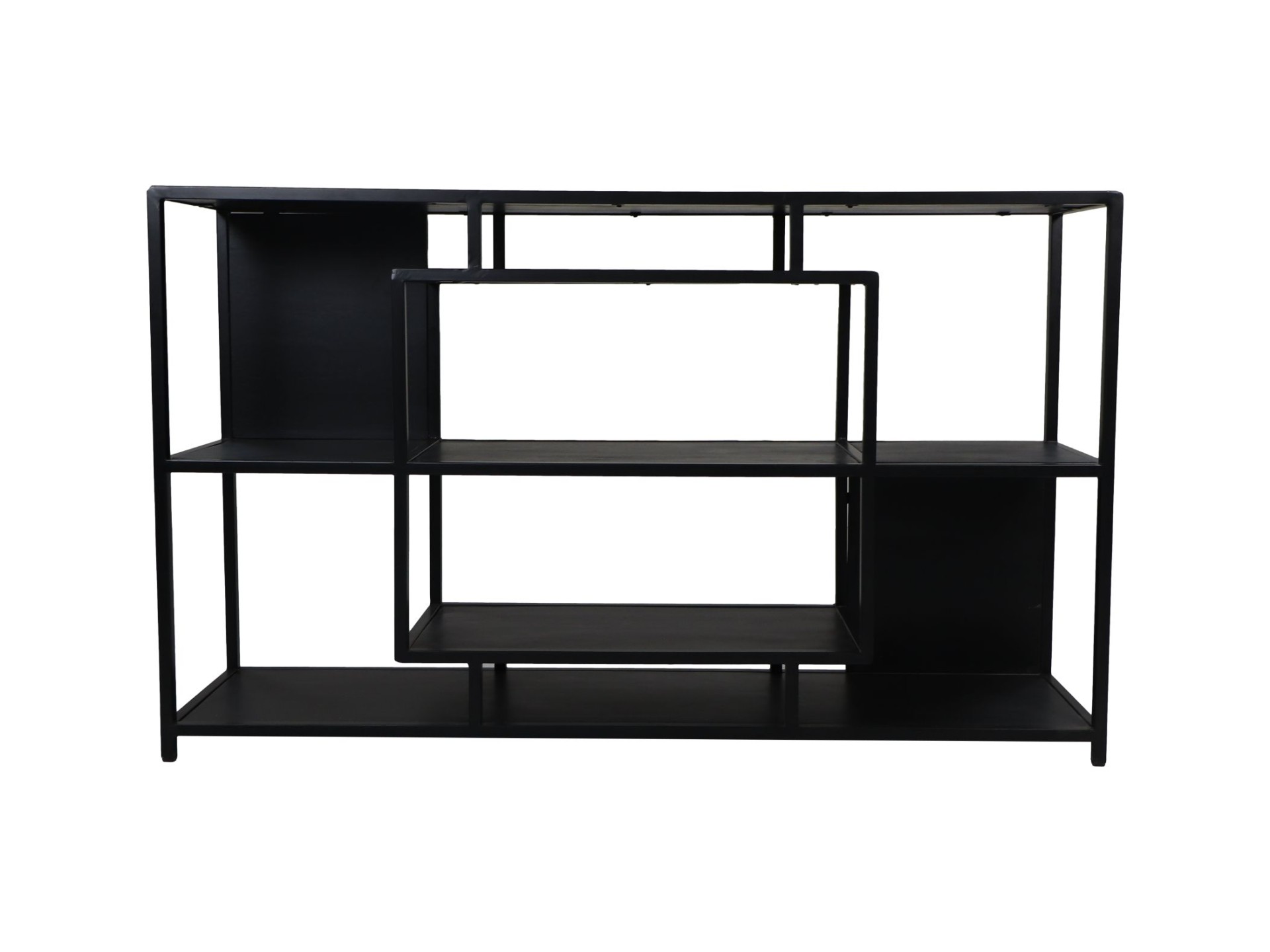 Regal Mangoholz Metall Schwarz